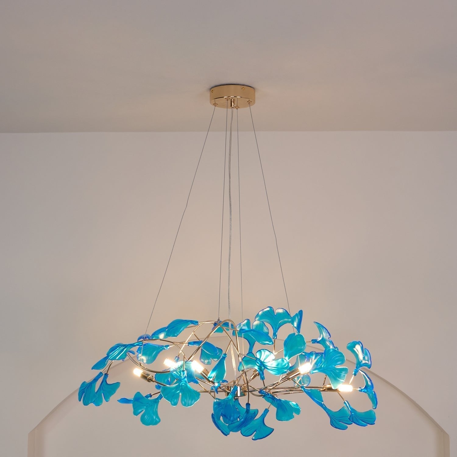 Eurvinen Luxury Ginkgo Leaf Chandelier - Letslighting