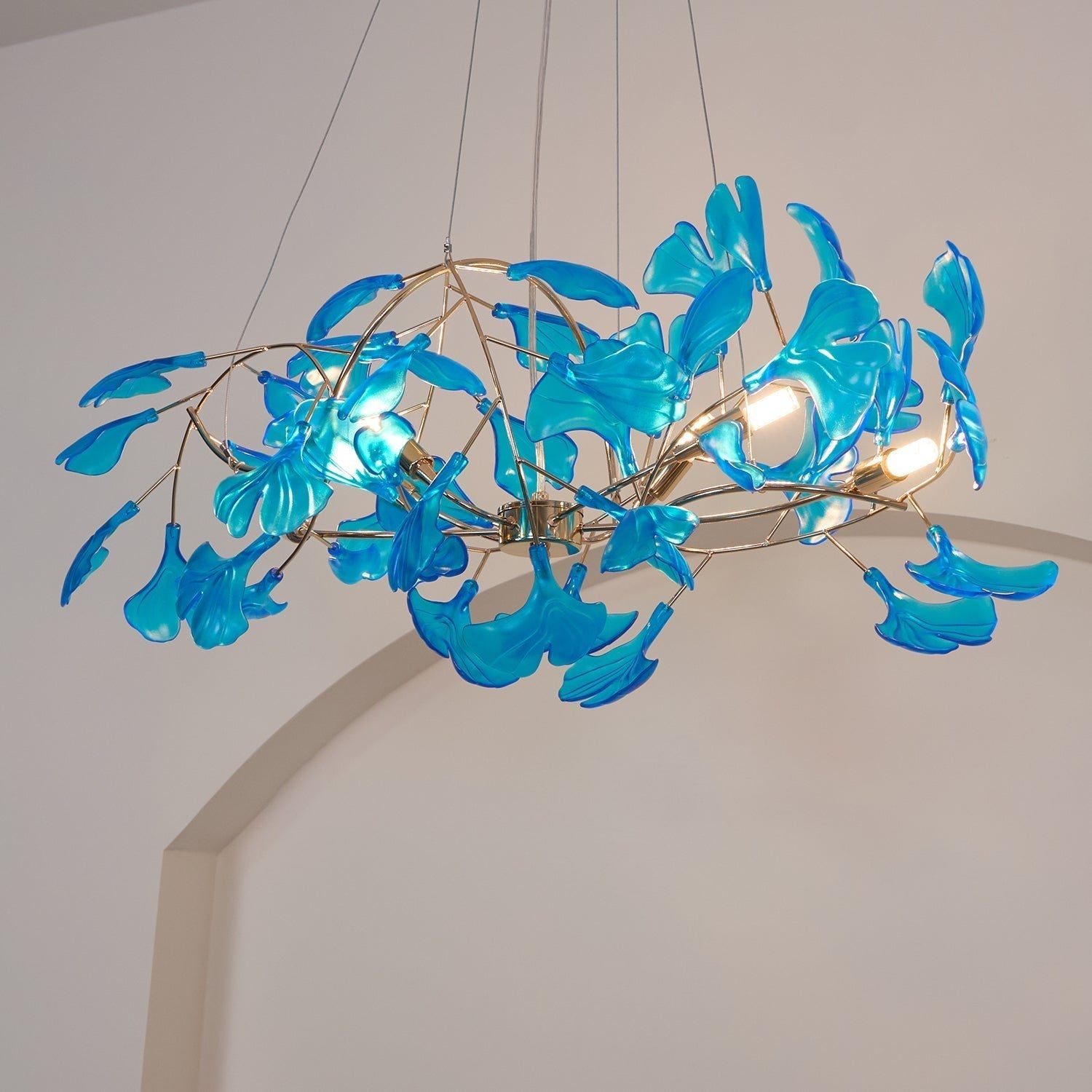 Eurvinen Luxury Ginkgo Leaf Chandelier - Letslighting