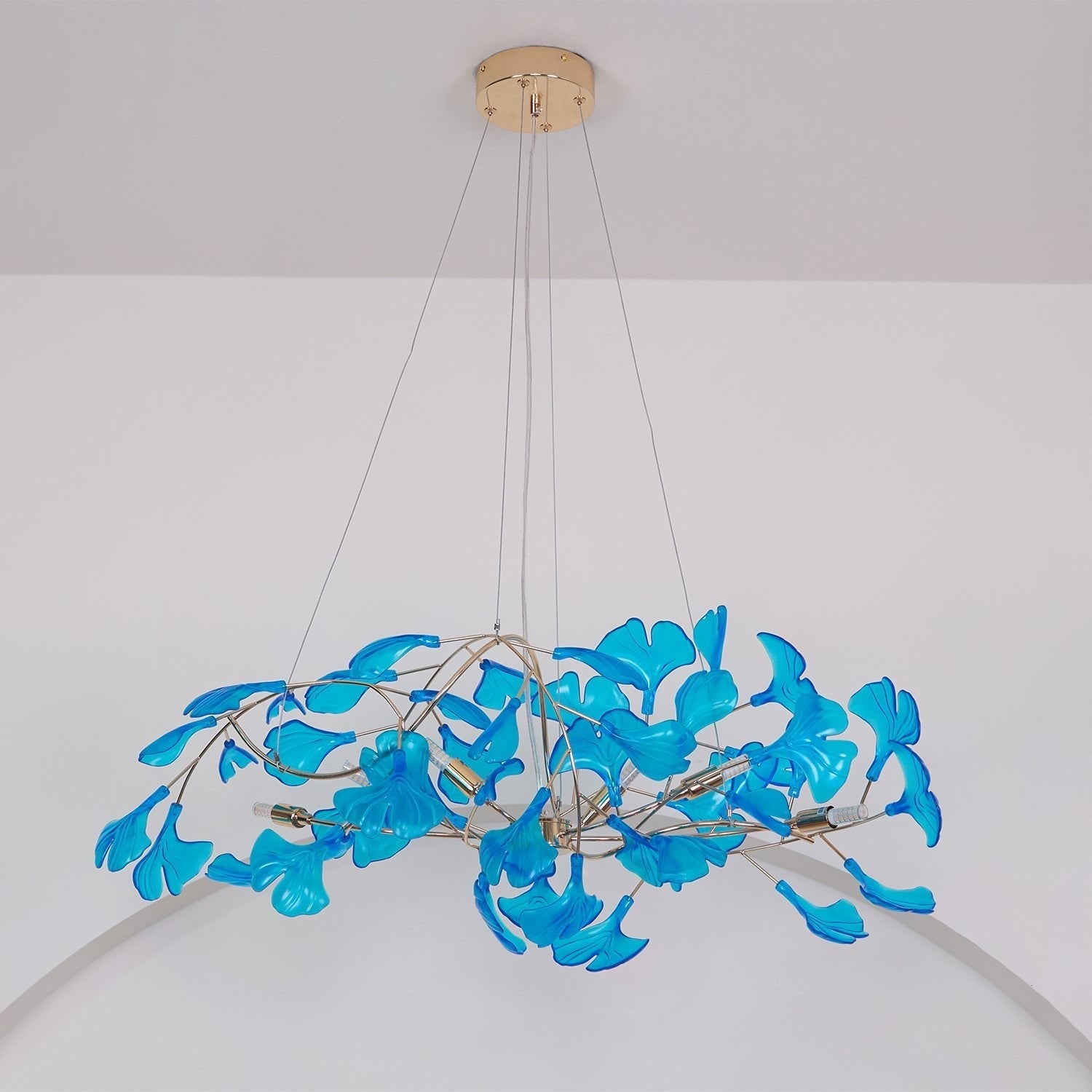 Eurvinen Luxury Ginkgo Leaf Chandelier - Letslighting