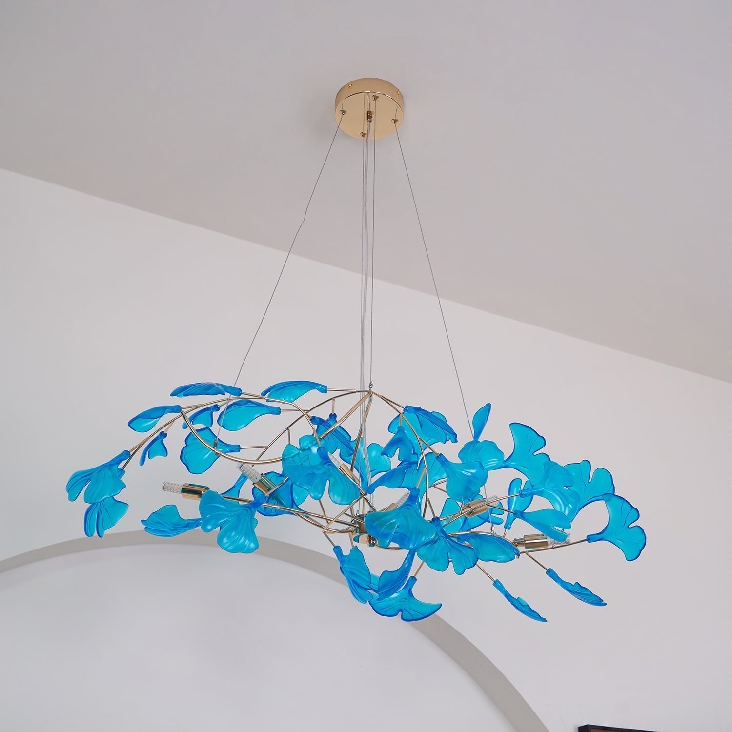 Eurvinen Luxury Ginkgo Leaf Chandelier - Letslighting