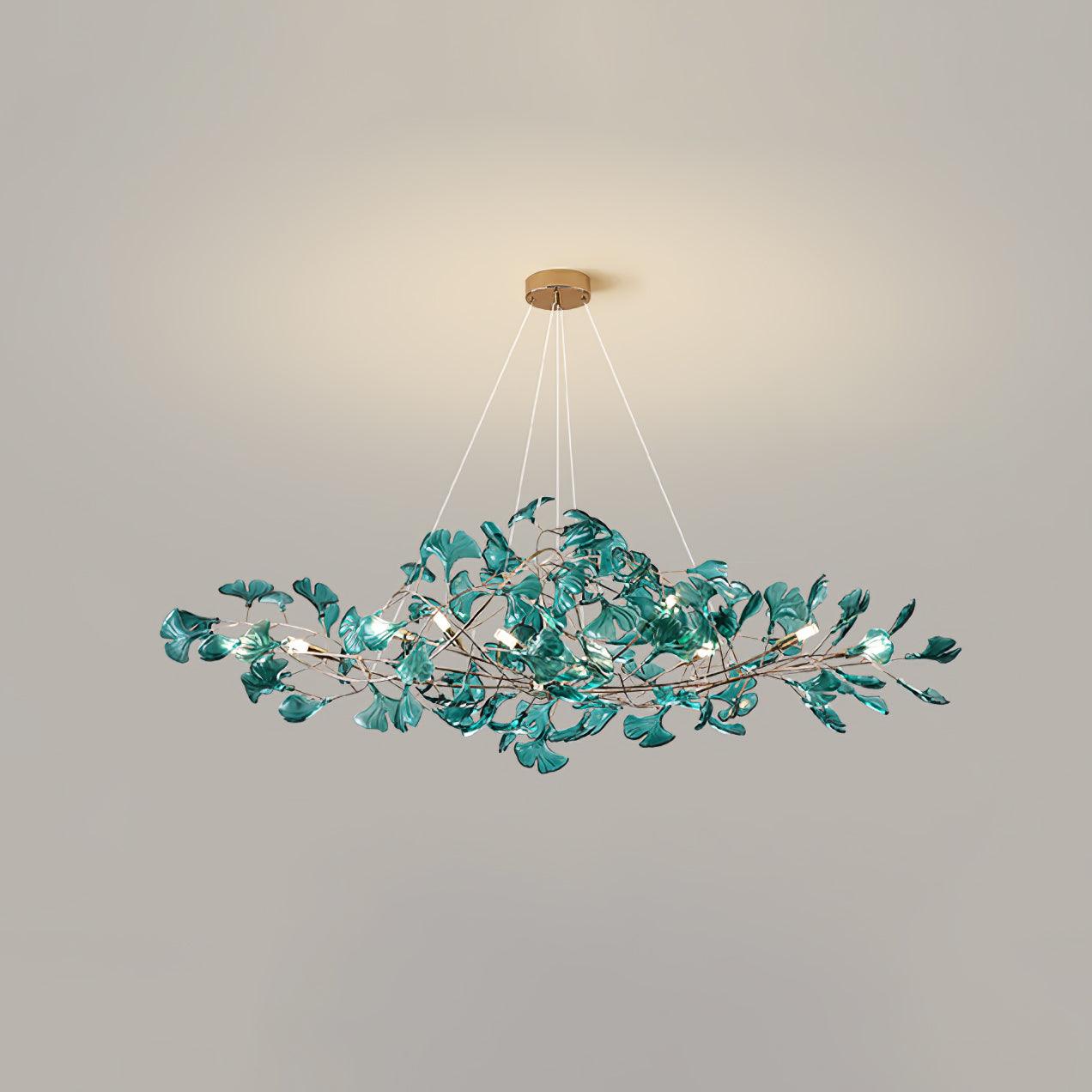Eurvinen Luxury Ginkgo Leaf Chandelier - Letslighting