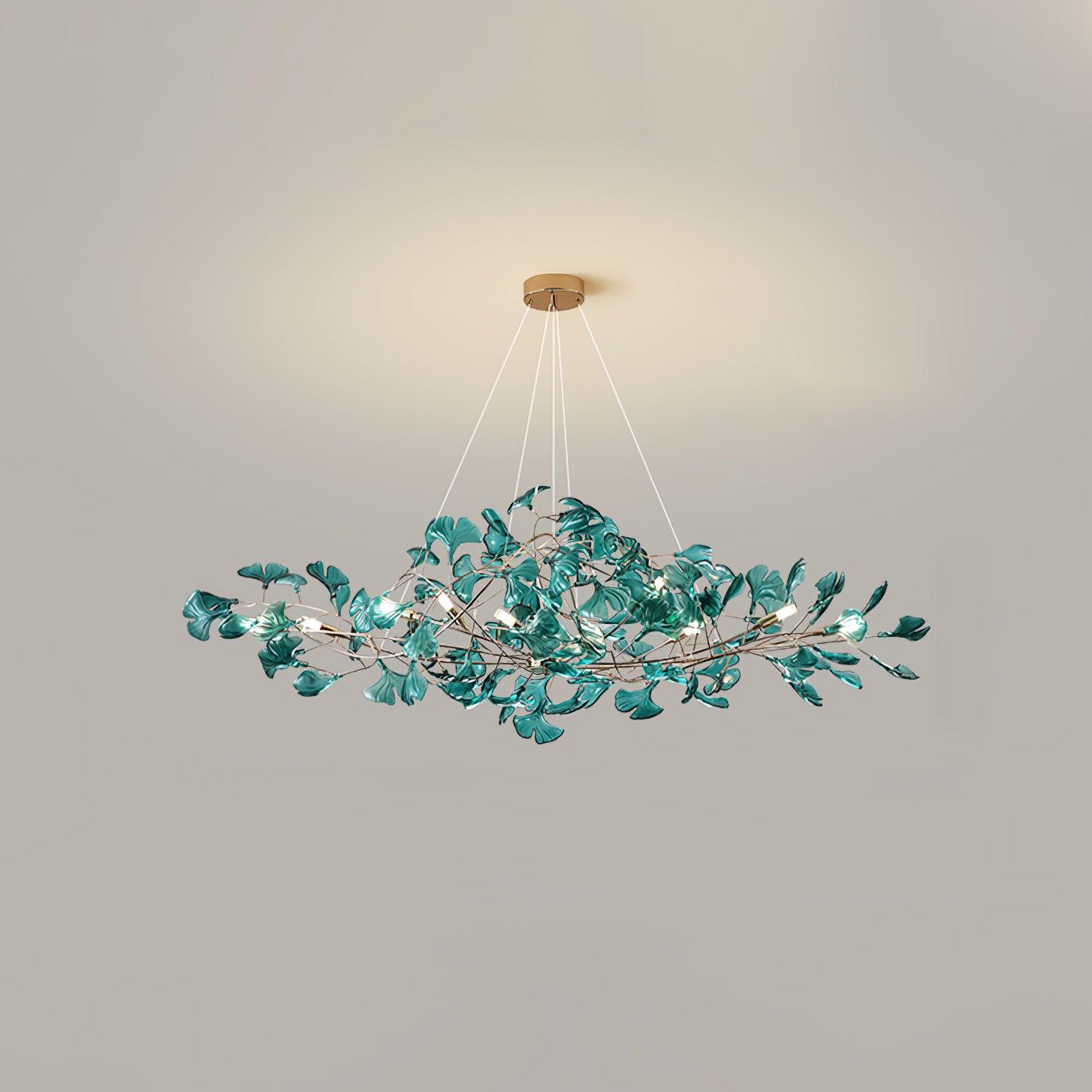 Eurvinen Luxury Ginkgo Leaf Chandelier - Letslighting