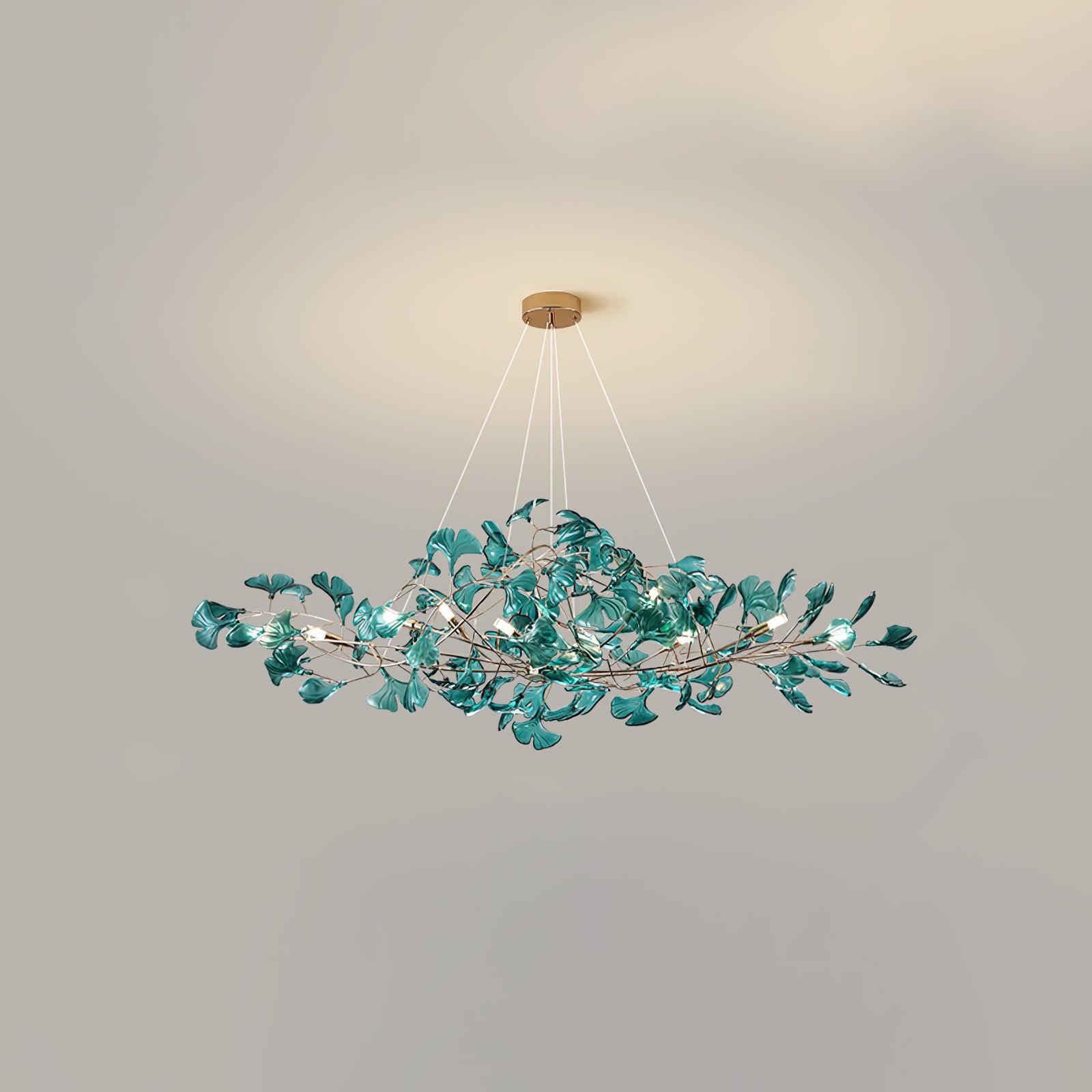 Eurvinen Luxury Ginkgo Leaf Chandelier - Letslighting