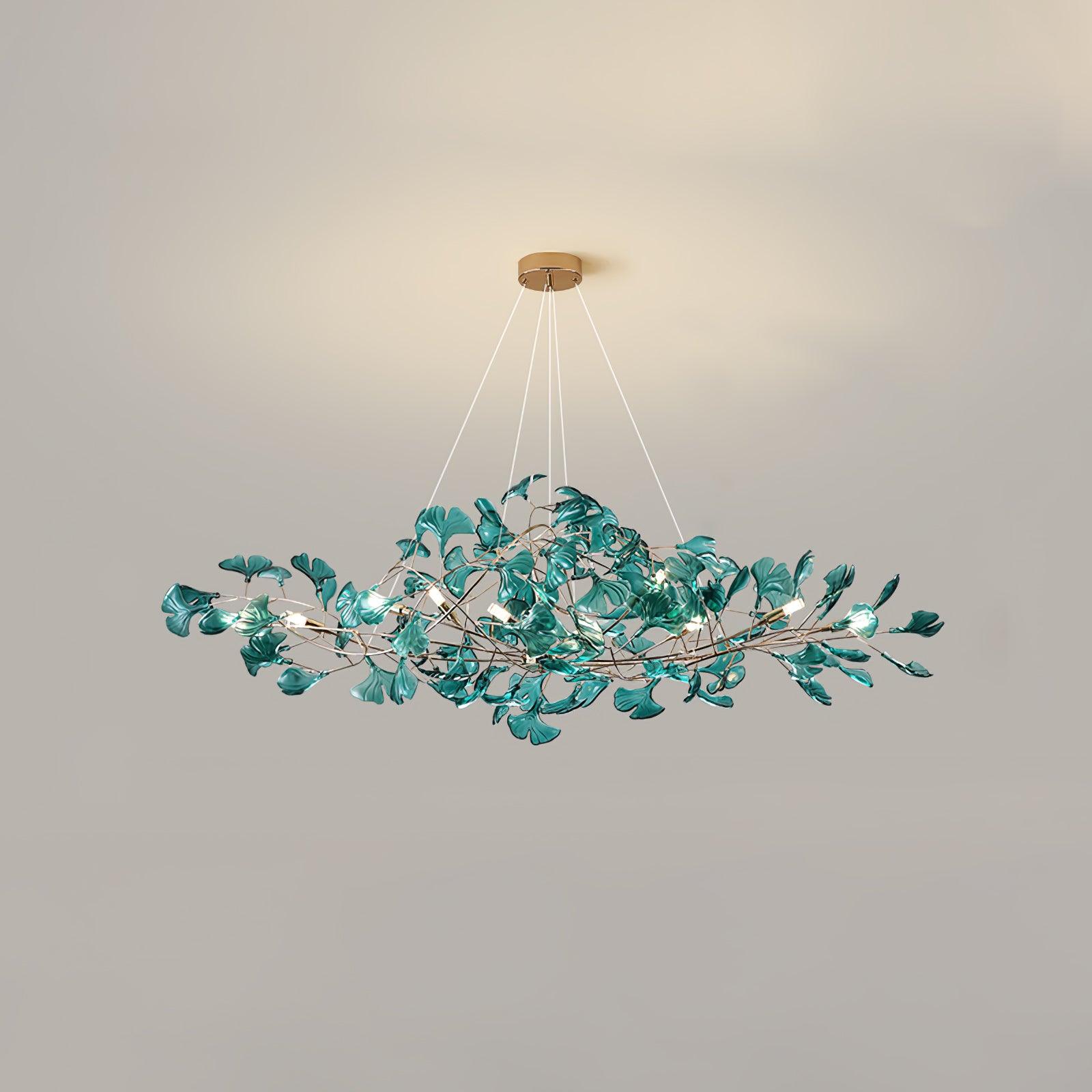 Eurvinen Luxury Ginkgo Leaf Chandelier - Letslighting