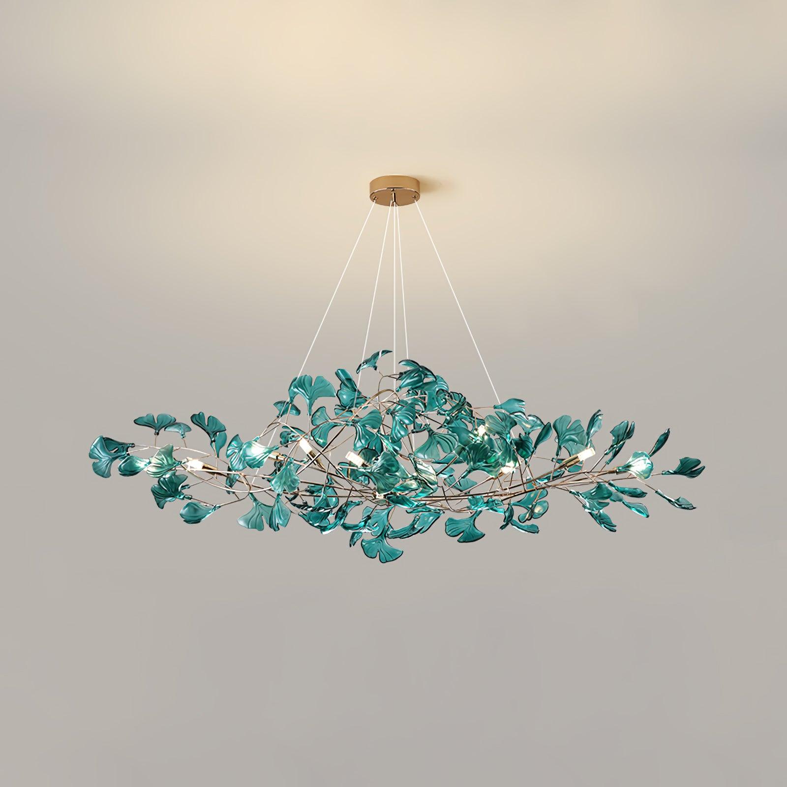 Eurvinen Luxury Ginkgo Leaf Chandelier - Letslighting