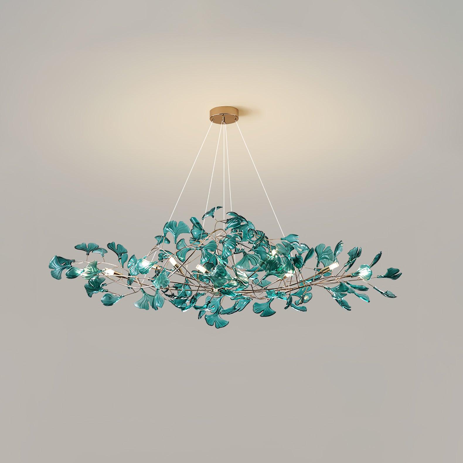 Eurvinen Luxury Ginkgo Leaf Chandelier - Letslighting