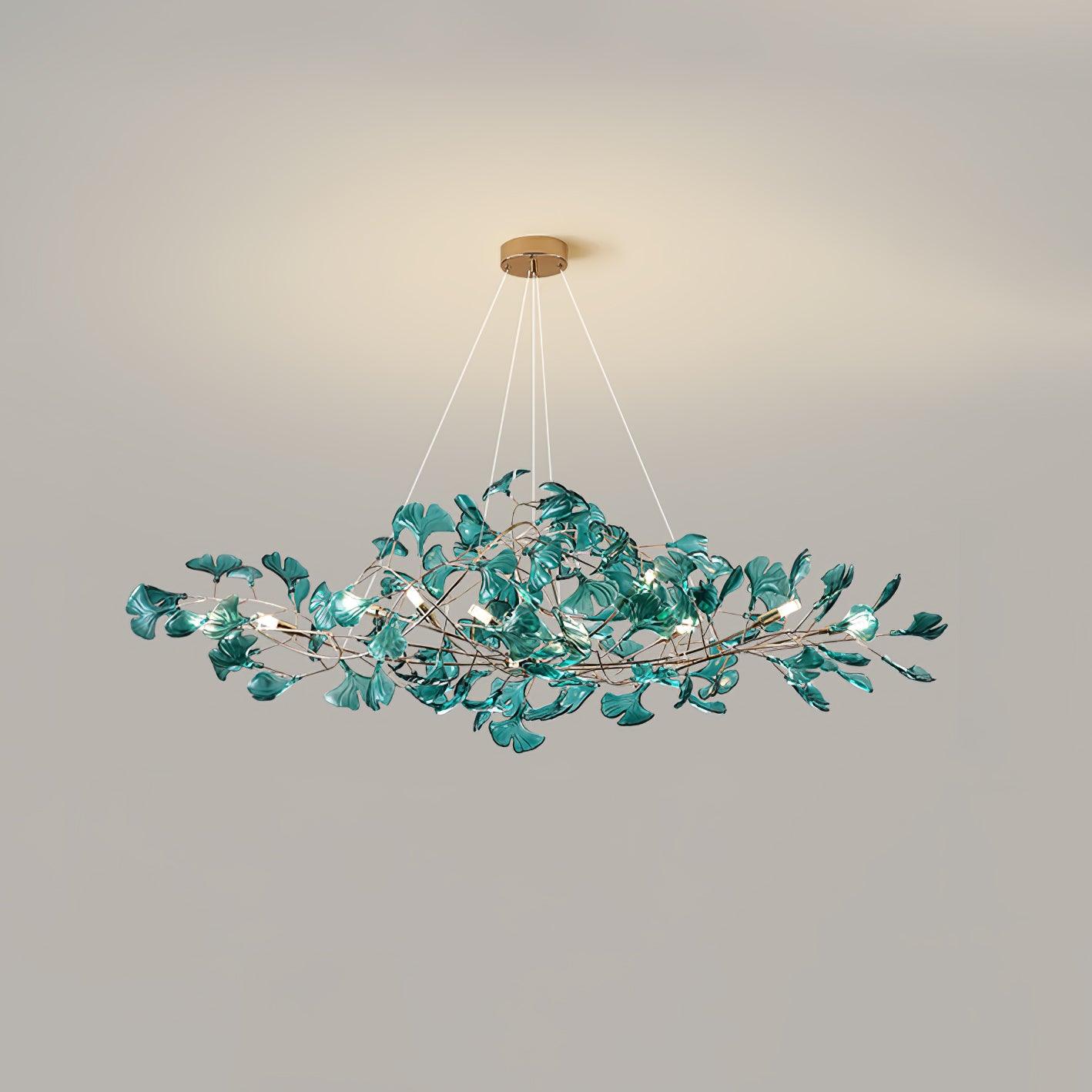 Eurvinen Luxury Ginkgo Leaf Chandelier - Letslighting
