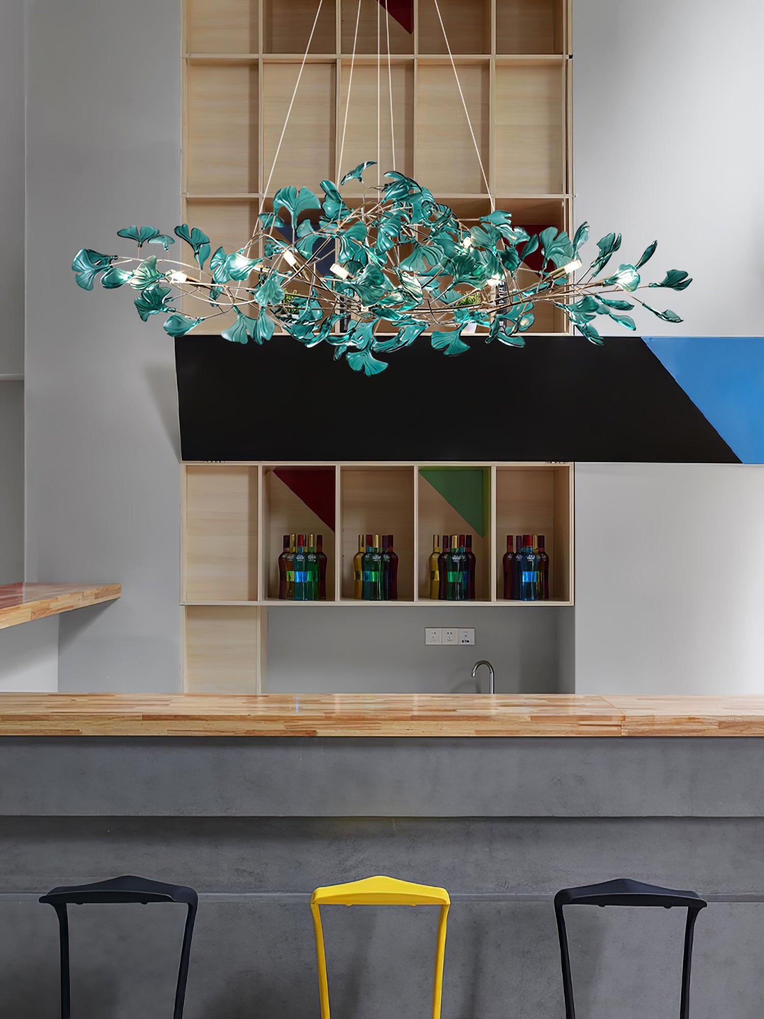Eurvinen Luxury Ginkgo Leaf Chandelier - Letslighting