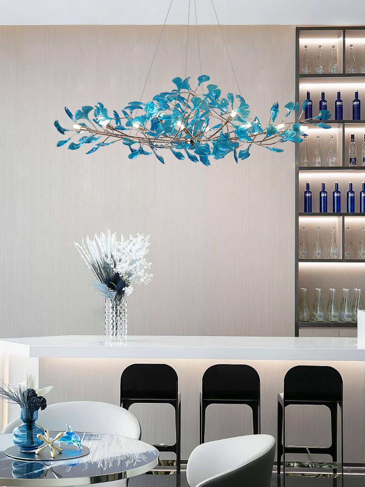 Eurvinen Luxury Ginkgo Leaf Chandelier - Letslighting