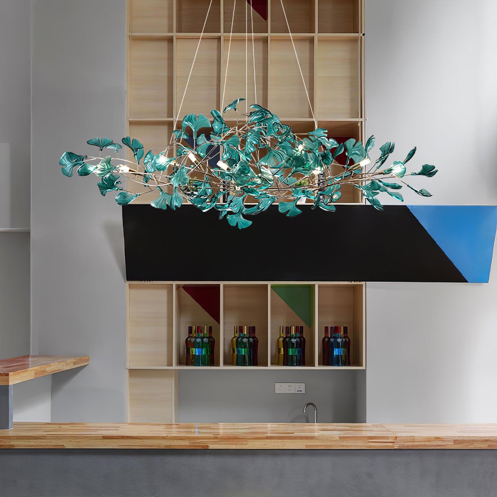 Eurvinen Luxury Ginkgo Leaf Chandelier - Letslighting