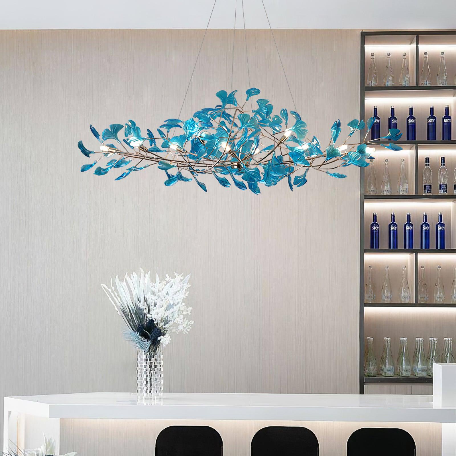 Eurvinen Luxury Ginkgo Leaf Chandelier - Letslighting