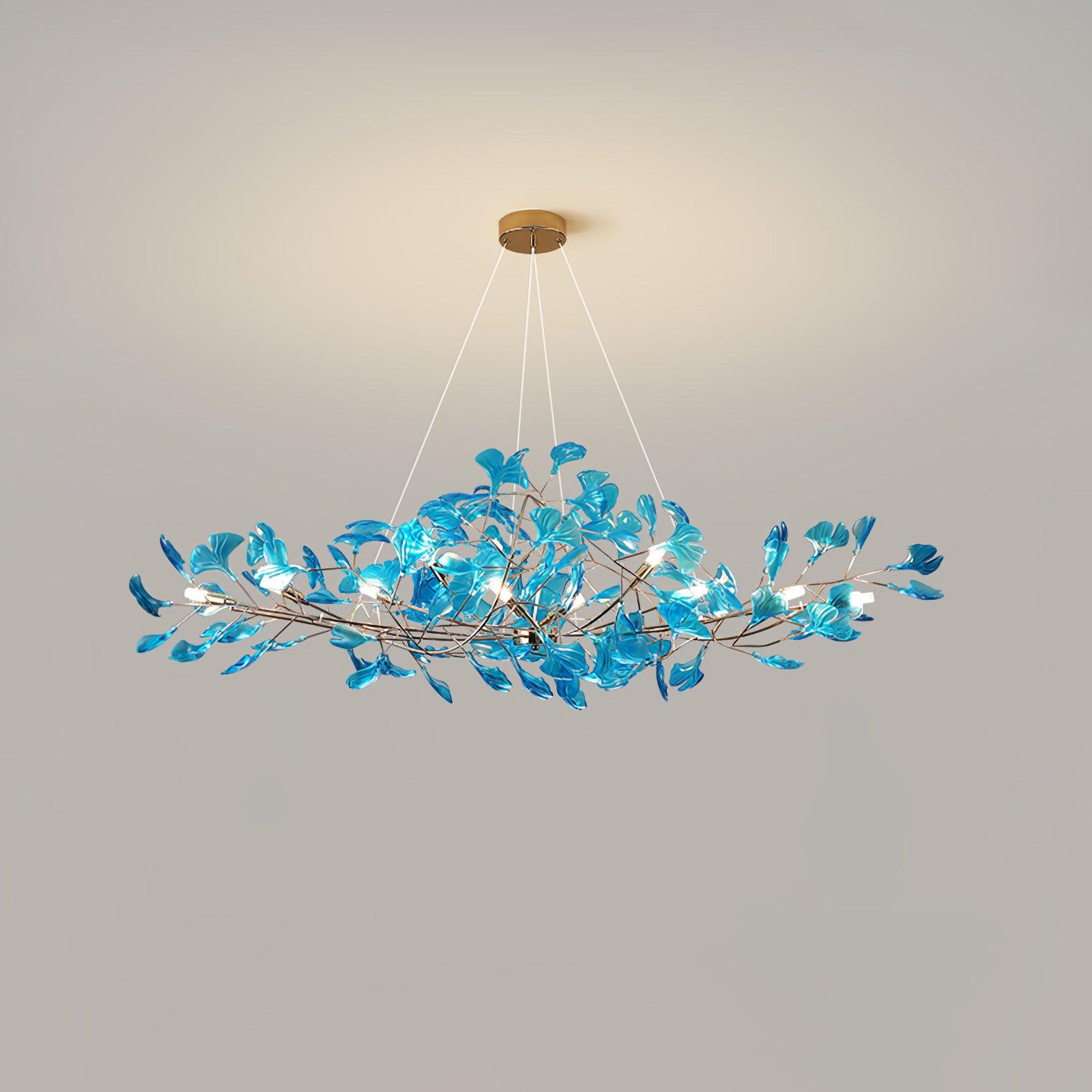 Eurvinen Luxury Ginkgo Leaf Chandelier - Letslighting