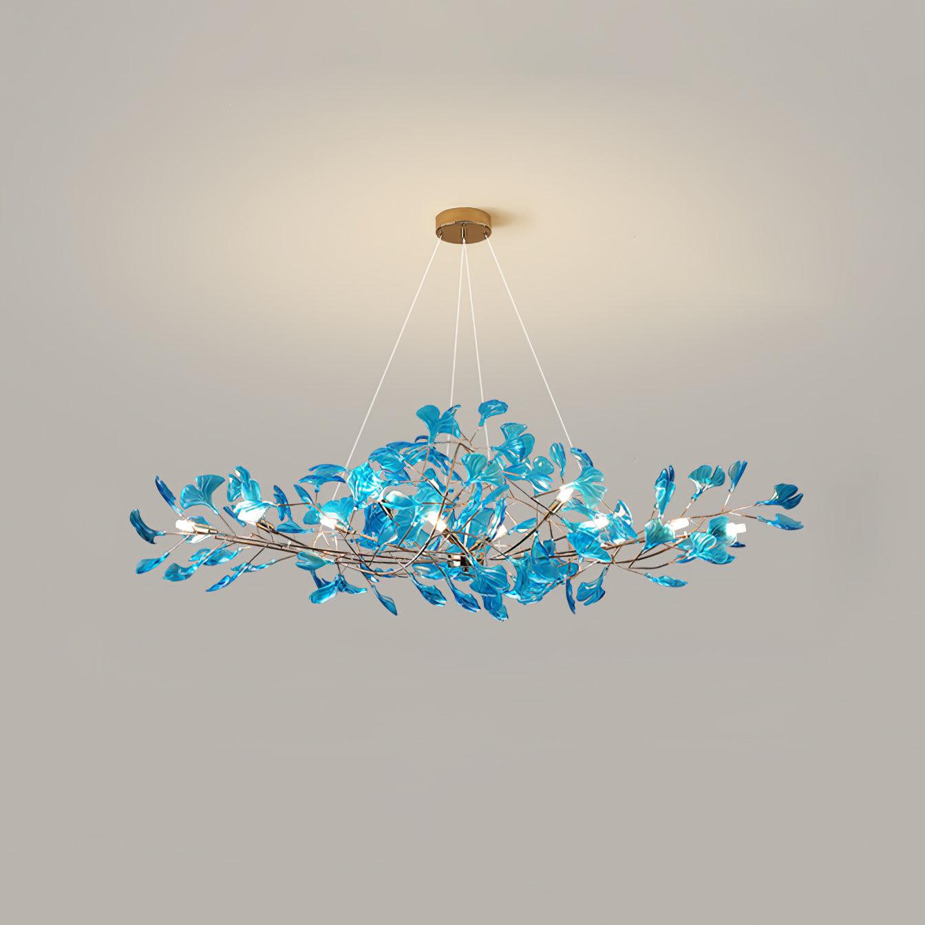 Eurvinen Luxury Ginkgo Leaf Chandelier - Letslighting