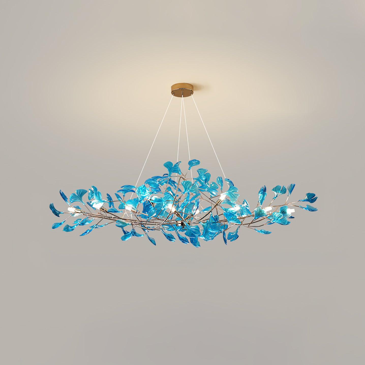 Eurvinen Luxury Ginkgo Leaf Chandelier - Letslighting