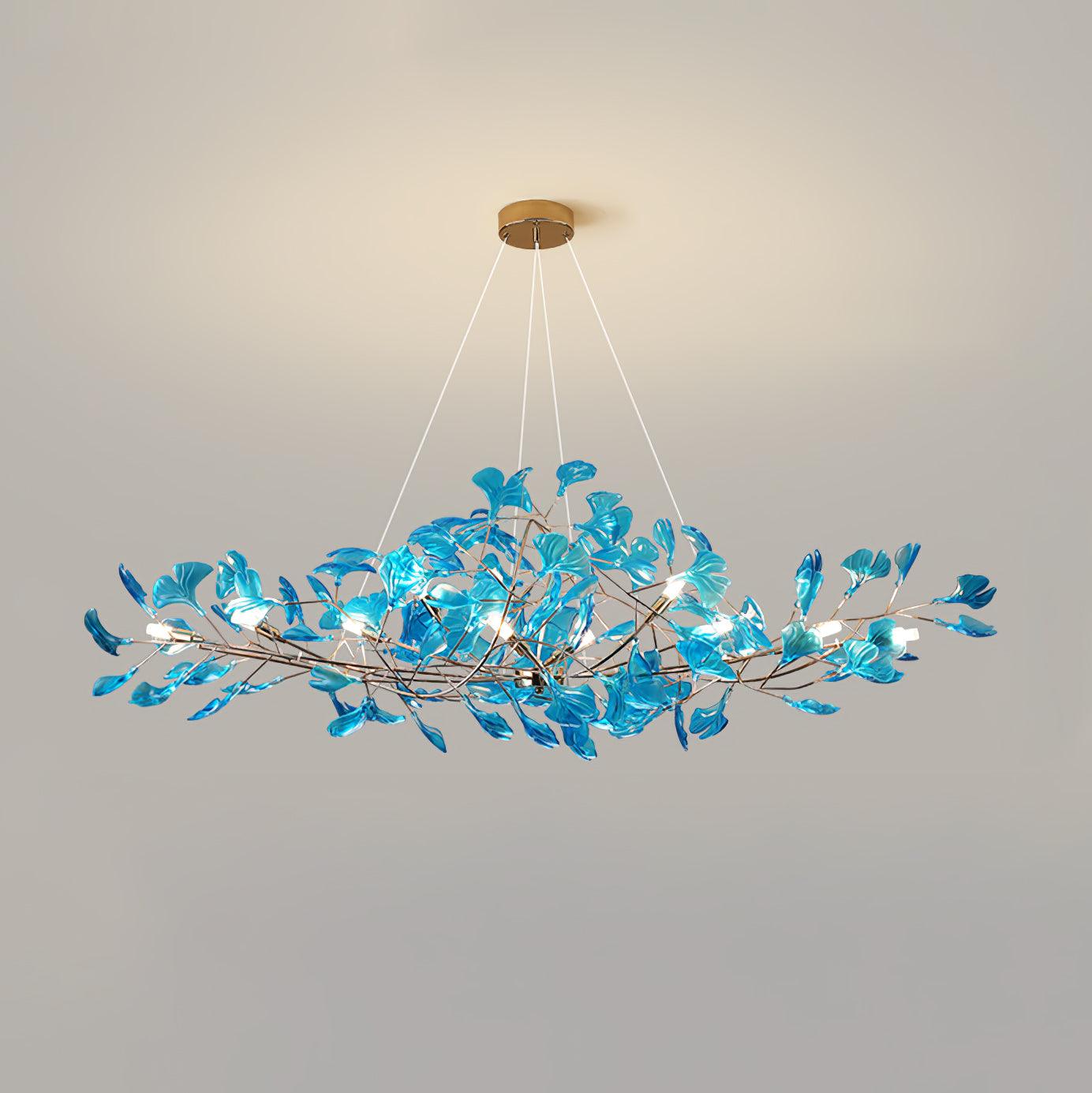 Eurvinen Luxury Ginkgo Leaf Chandelier - Letslighting