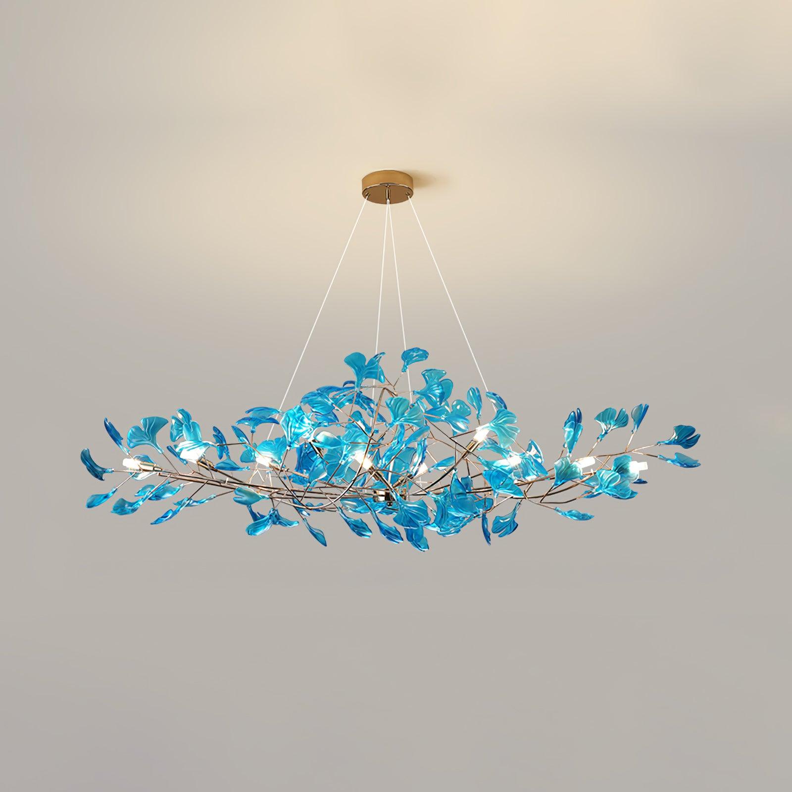 Eurvinen Luxury Ginkgo Leaf Chandelier - Letslighting