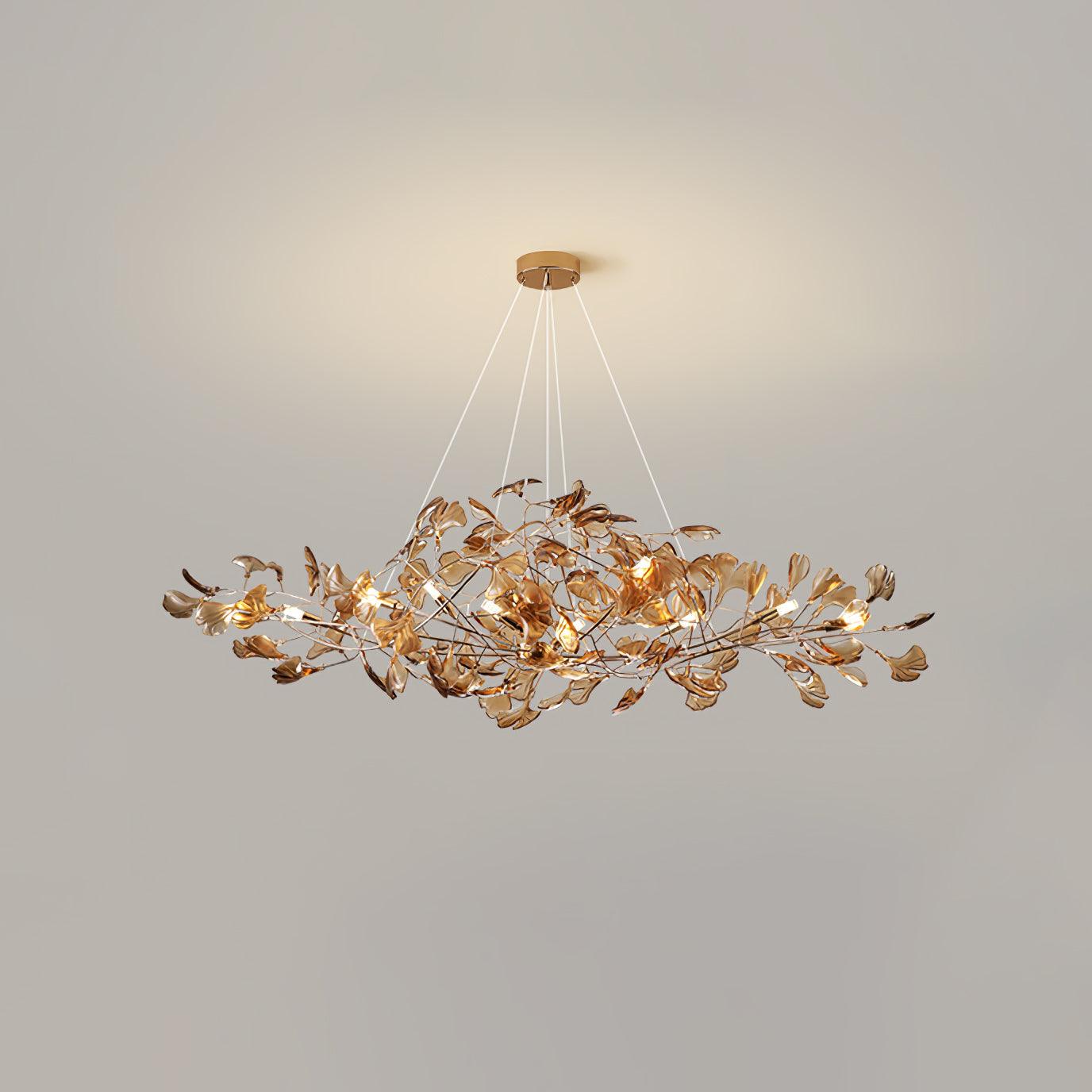 Eurvinen Luxury Ginkgo Leaf Chandelier - Letslighting