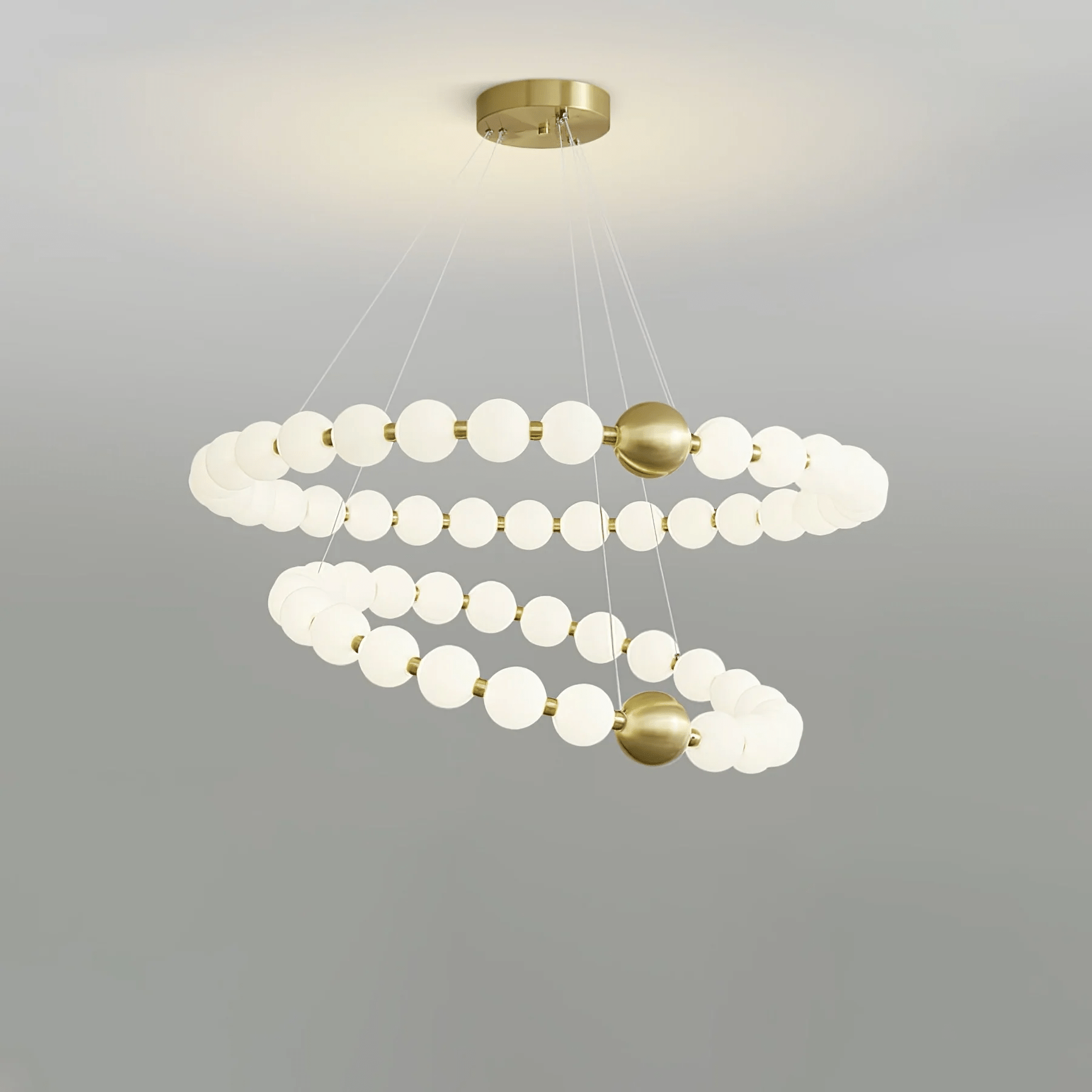 Cetalan Elegance Art Pearls Plastic Chandelier - Letslighting