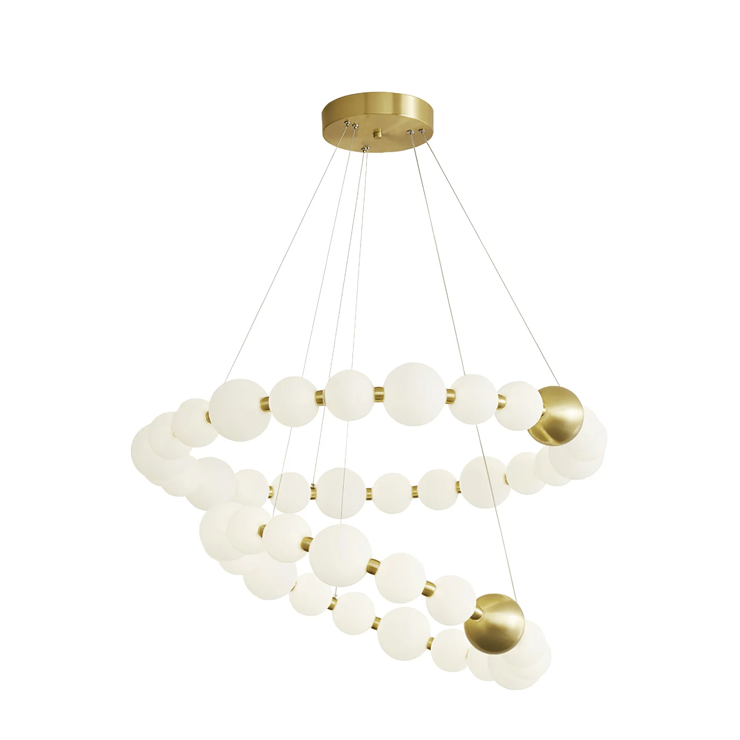 Cetalan Elegance Art Pearls Plastic Chandelier - Letslighting