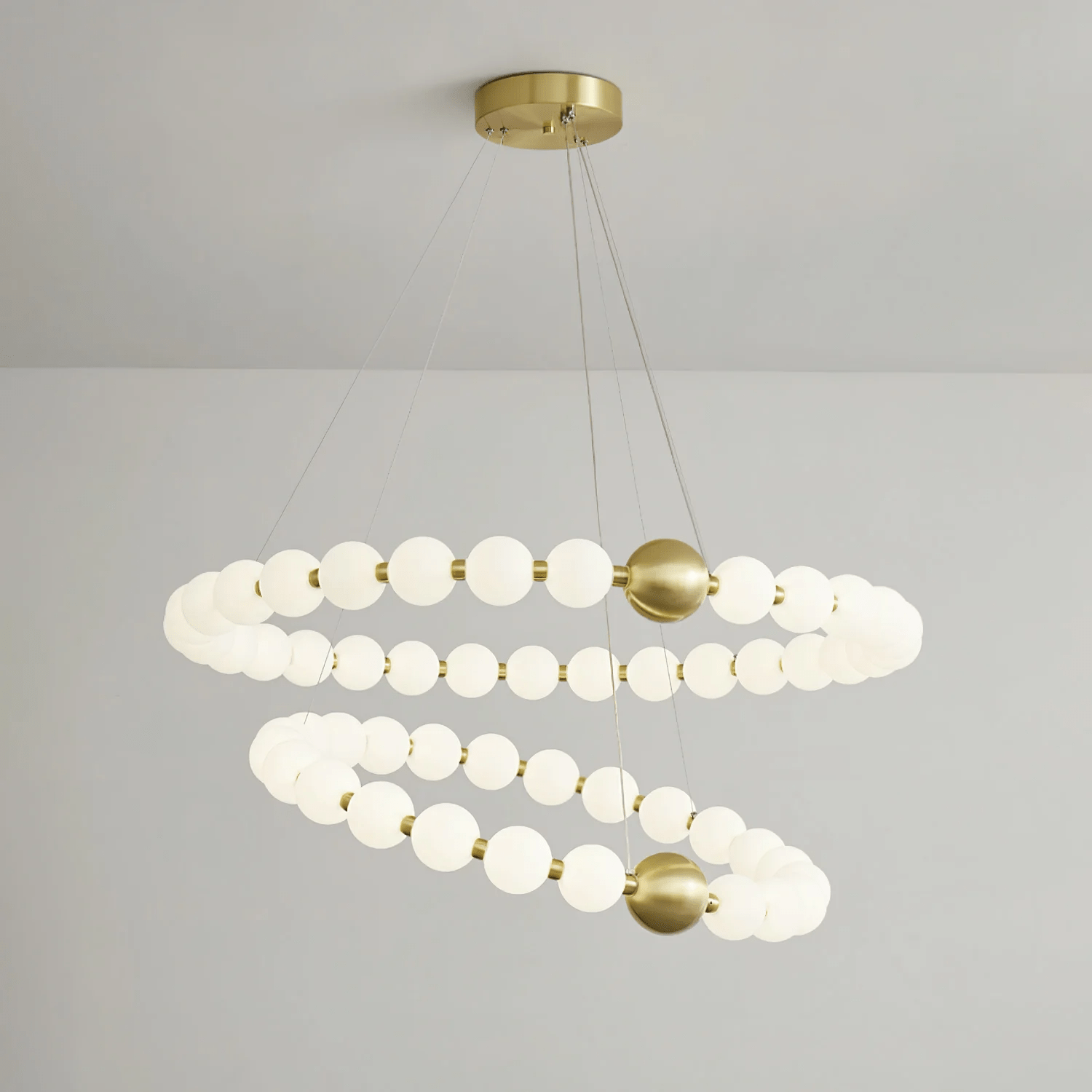 Cetalan Elegance Art Pearls Plastic Chandelier - Letslighting