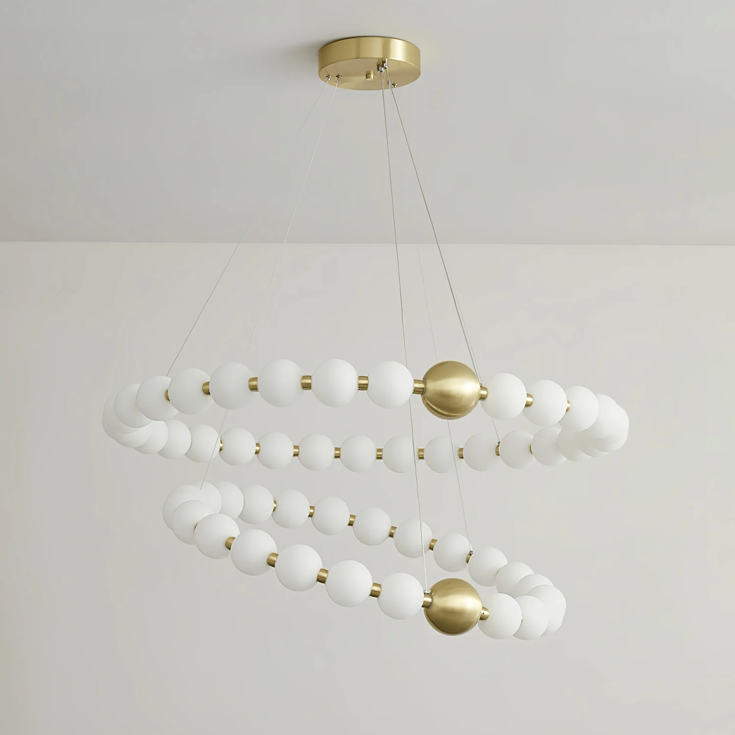 Cetalan Elegance Art Pearls Plastic Chandelier - Letslighting