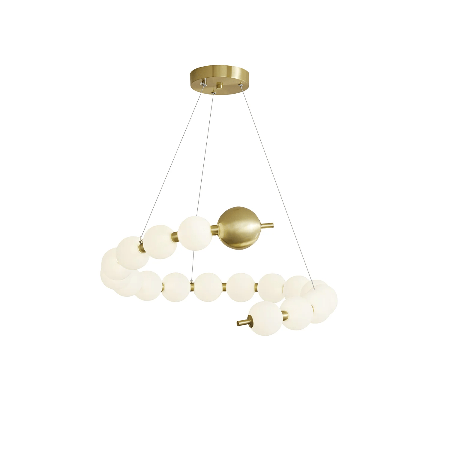 Cetalan Elegance Art Pearls Plastic Chandelier - Letslighting