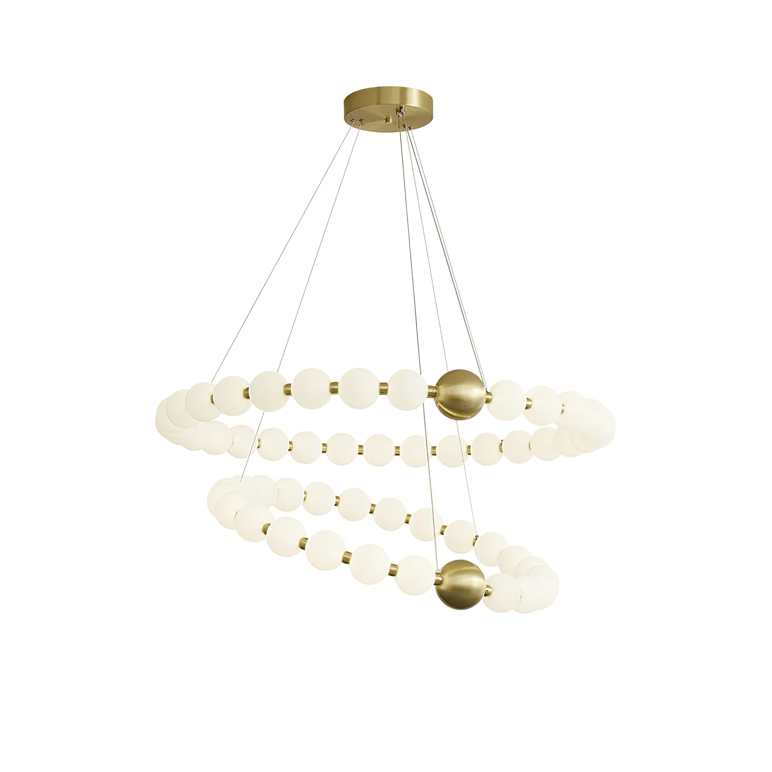 Cetalan Elegance Art Pearls Plastic Chandelier - Letslighting