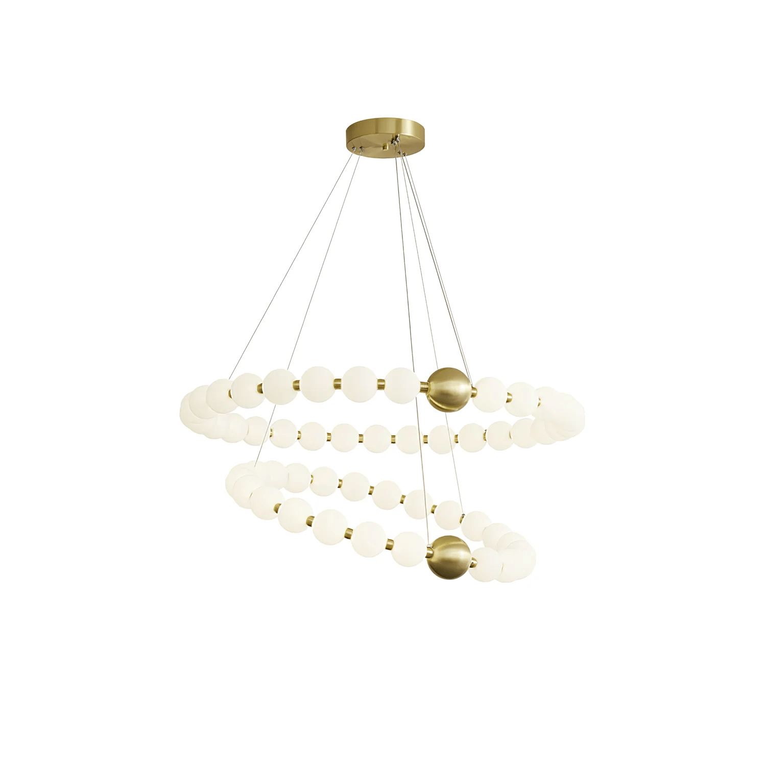 Cetalan Elegance Art Pearls Plastic Chandelier - Letslighting
