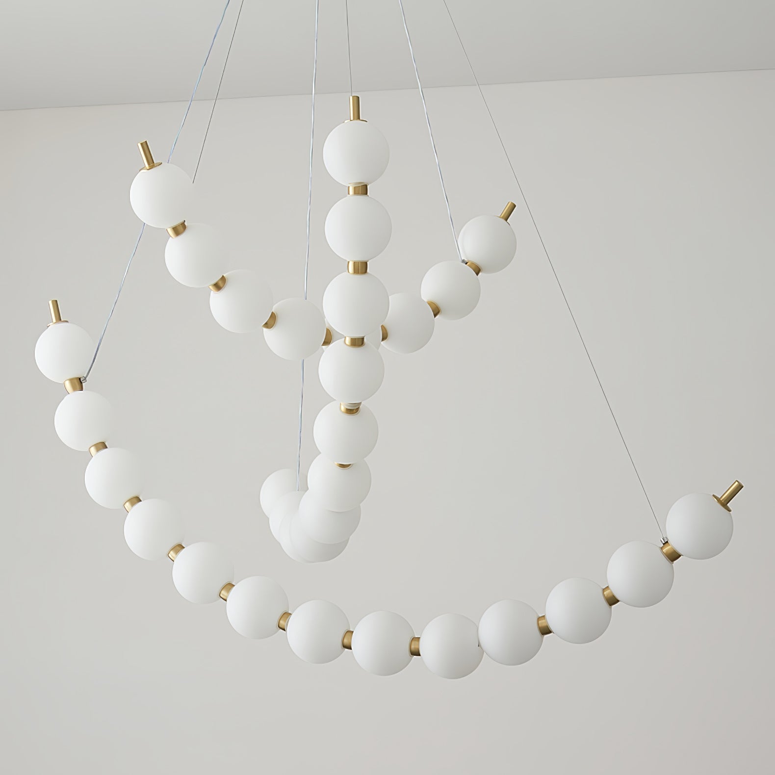 Cetalan Elegance Art Pearls Plastic Chandelier - Letslighting