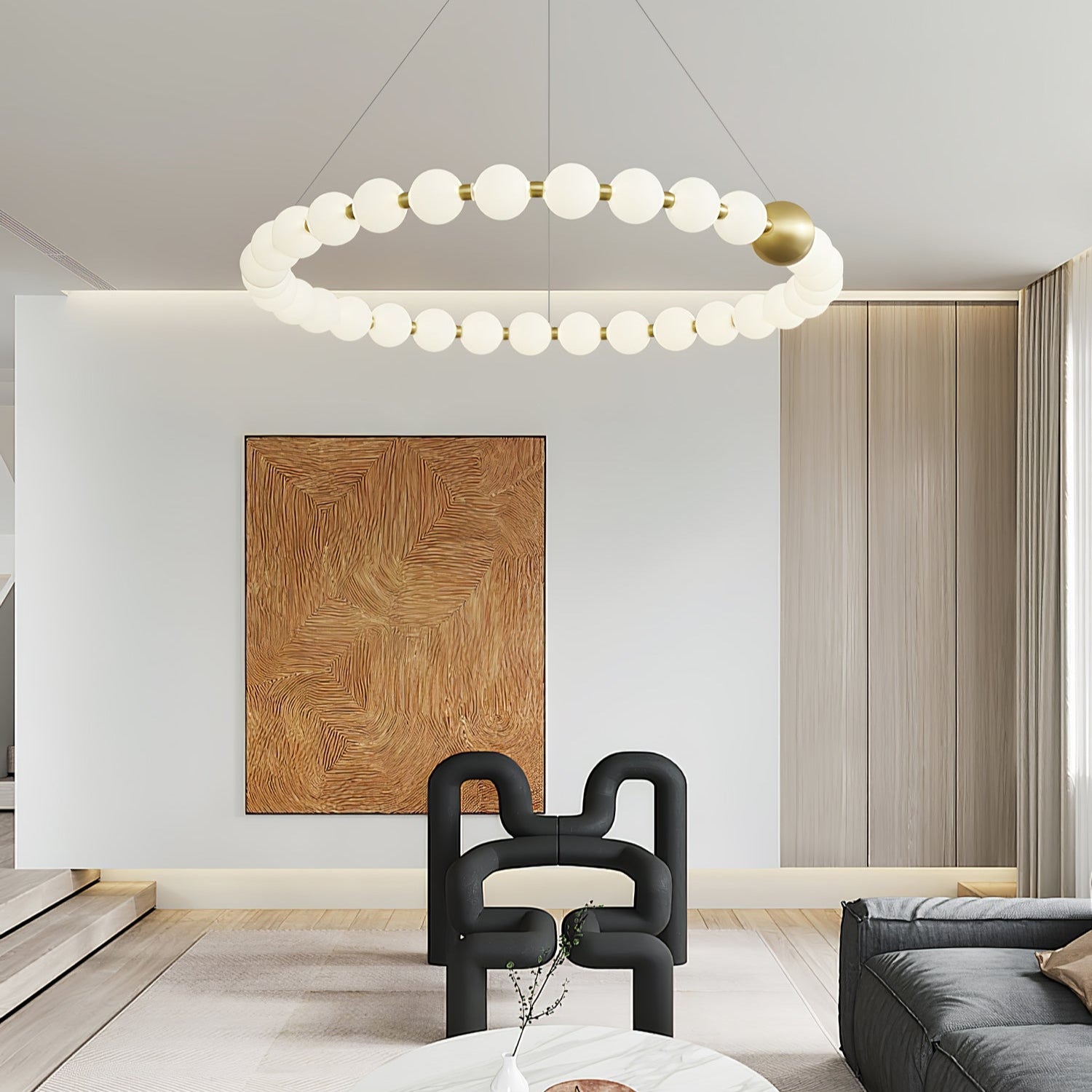 Cetalan Elegance Art Pearls Plastic Chandelier - Letslighting