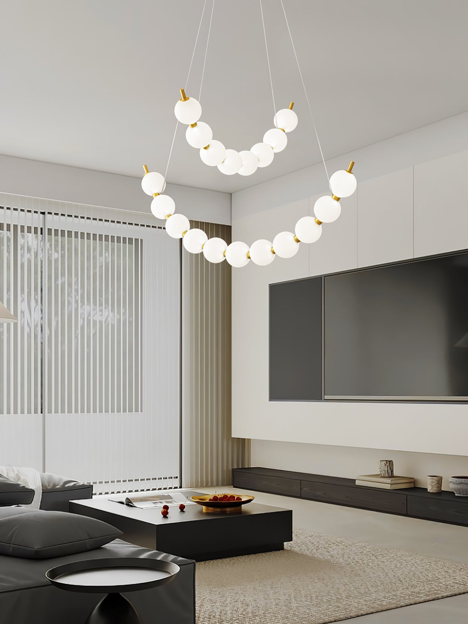 Cetalan Elegance Art Pearls Plastic Chandelier - Letslighting
