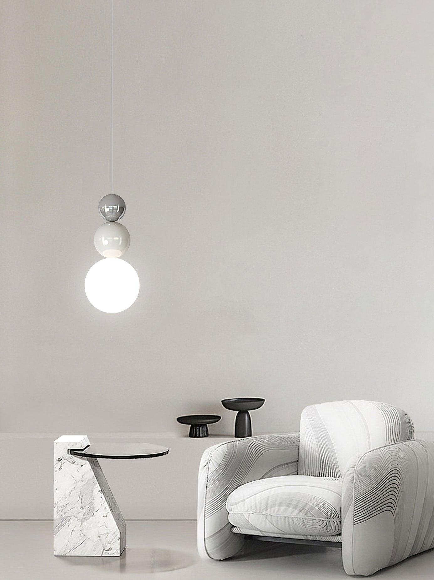 Orbis Acrylic Three Ball Pendant Lamp - Letslighting