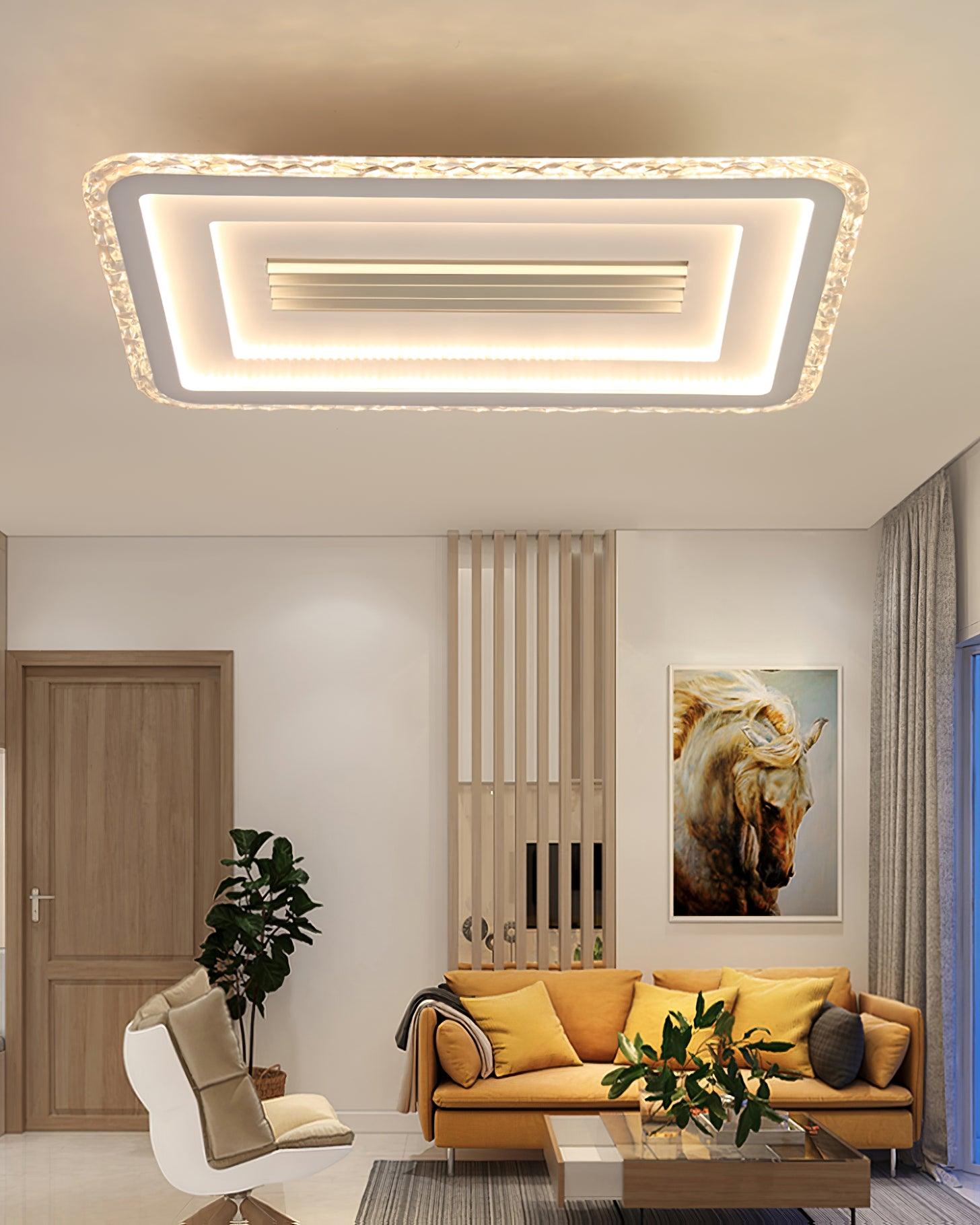 Ulthaara Modern Minimalist Ultrathin Rectangle Ceiling Lamp - Letslighting