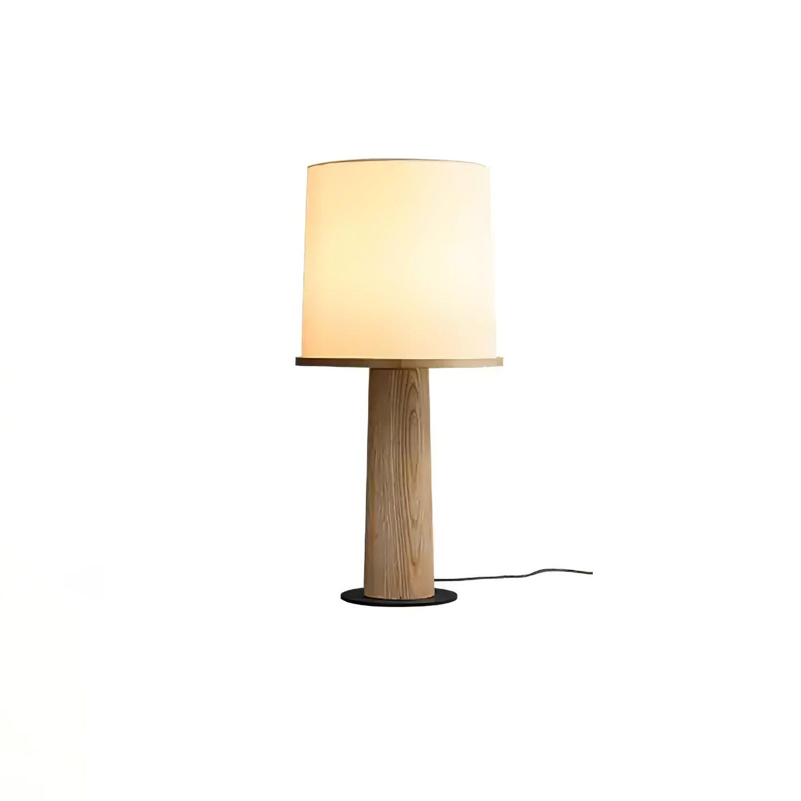 Kora Wood Fabric Contemporary Table Lamp - Letslighting