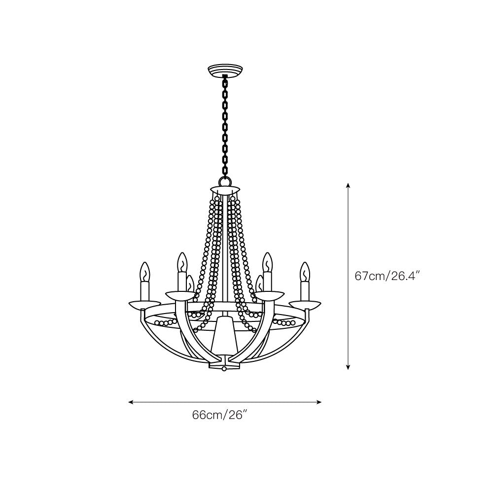 Vintage Farmhouse Wood Chandelier - Letslighting