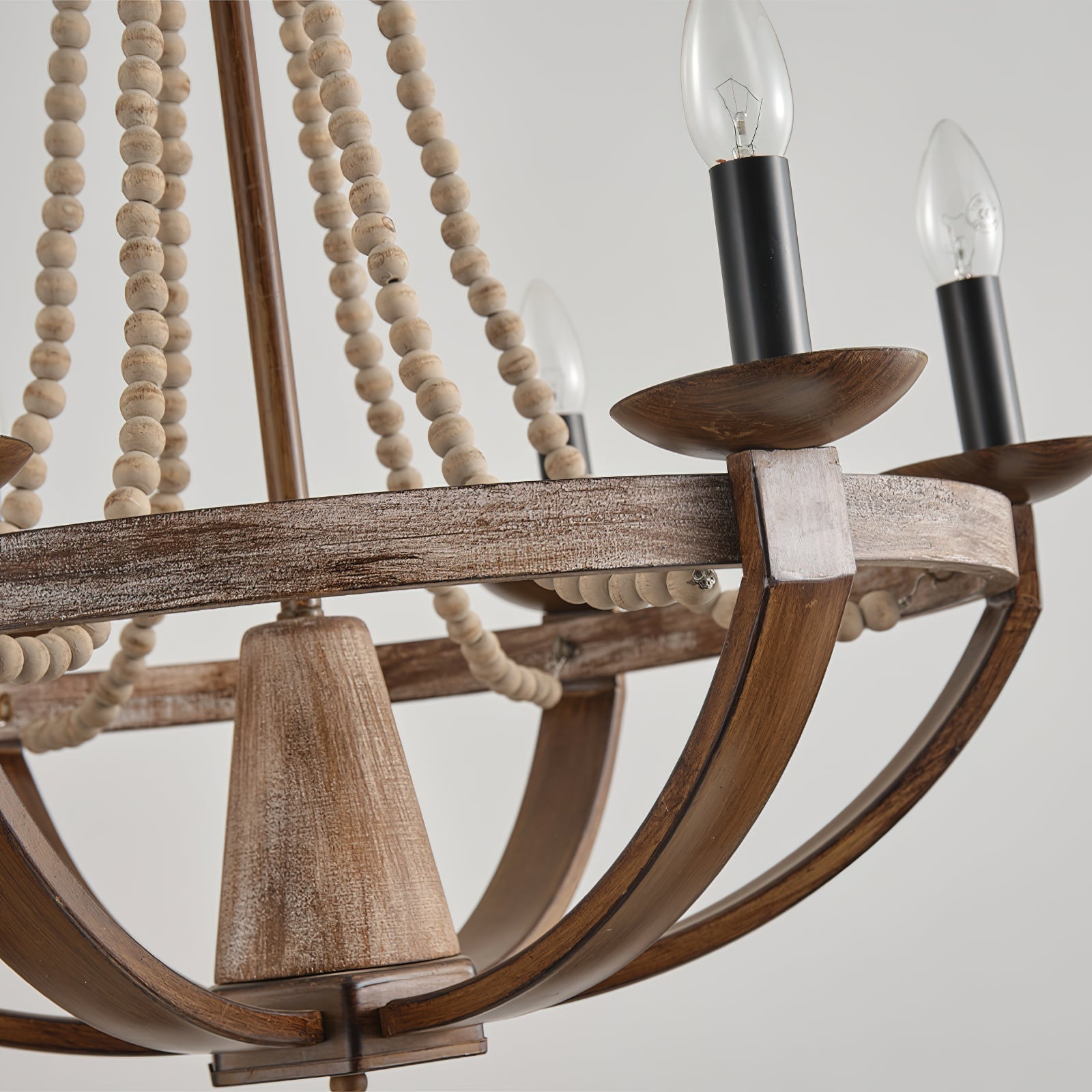 Vintage Farmhouse Wood Chandelier - Letslighting