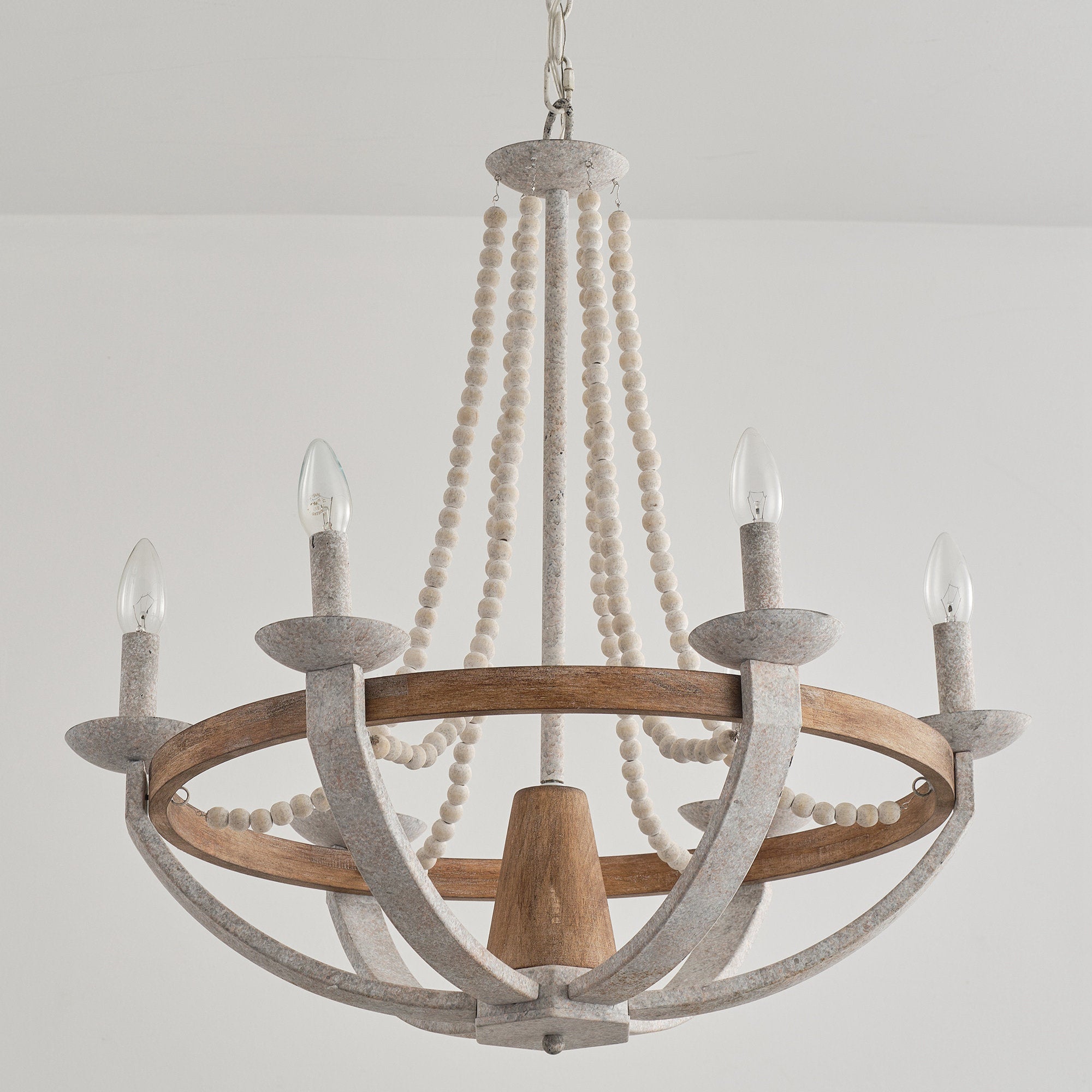 Vintage Farmhouse Wood Chandelier - Letslighting