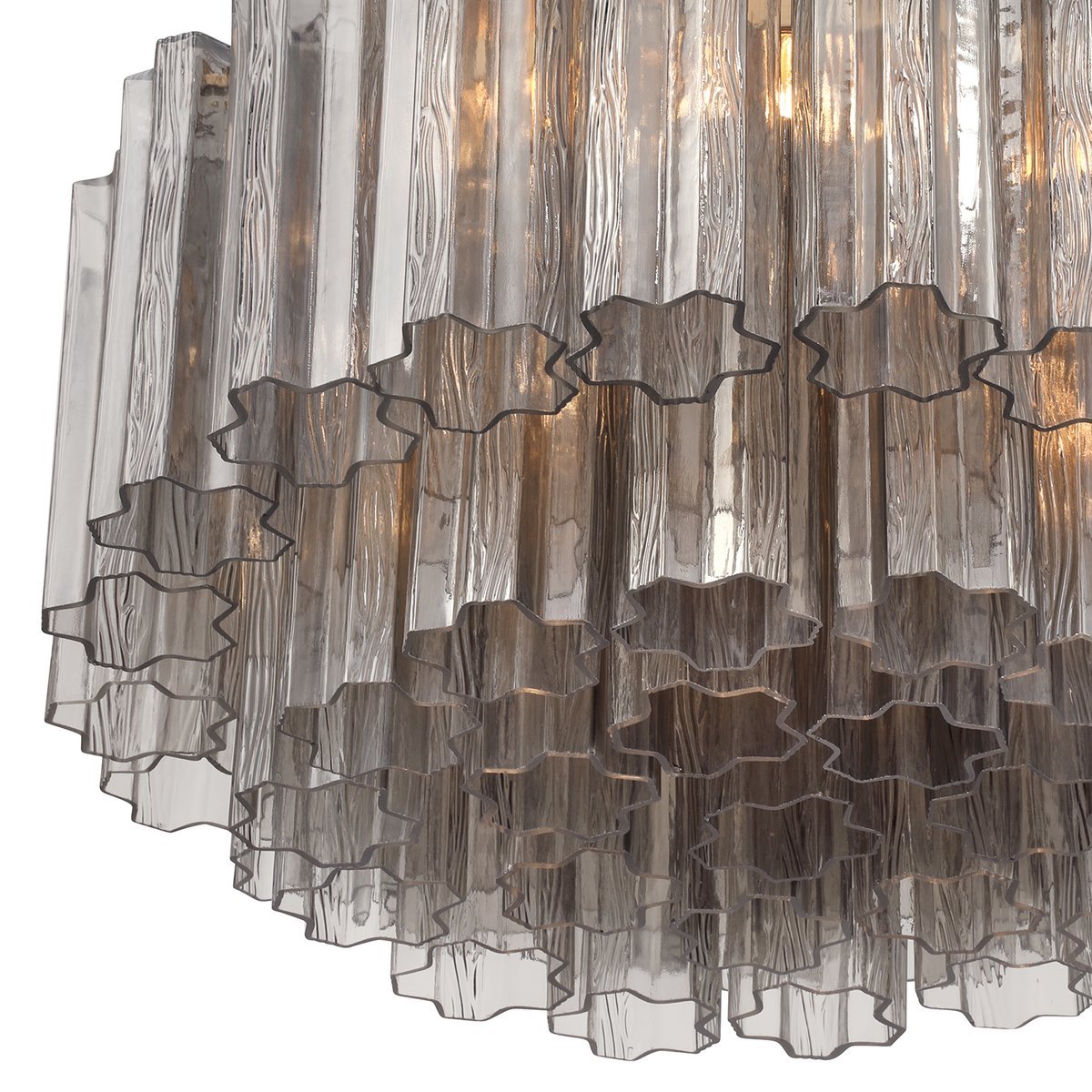 Aurora Ceiling Lamp Glass Tube Layered Amber
