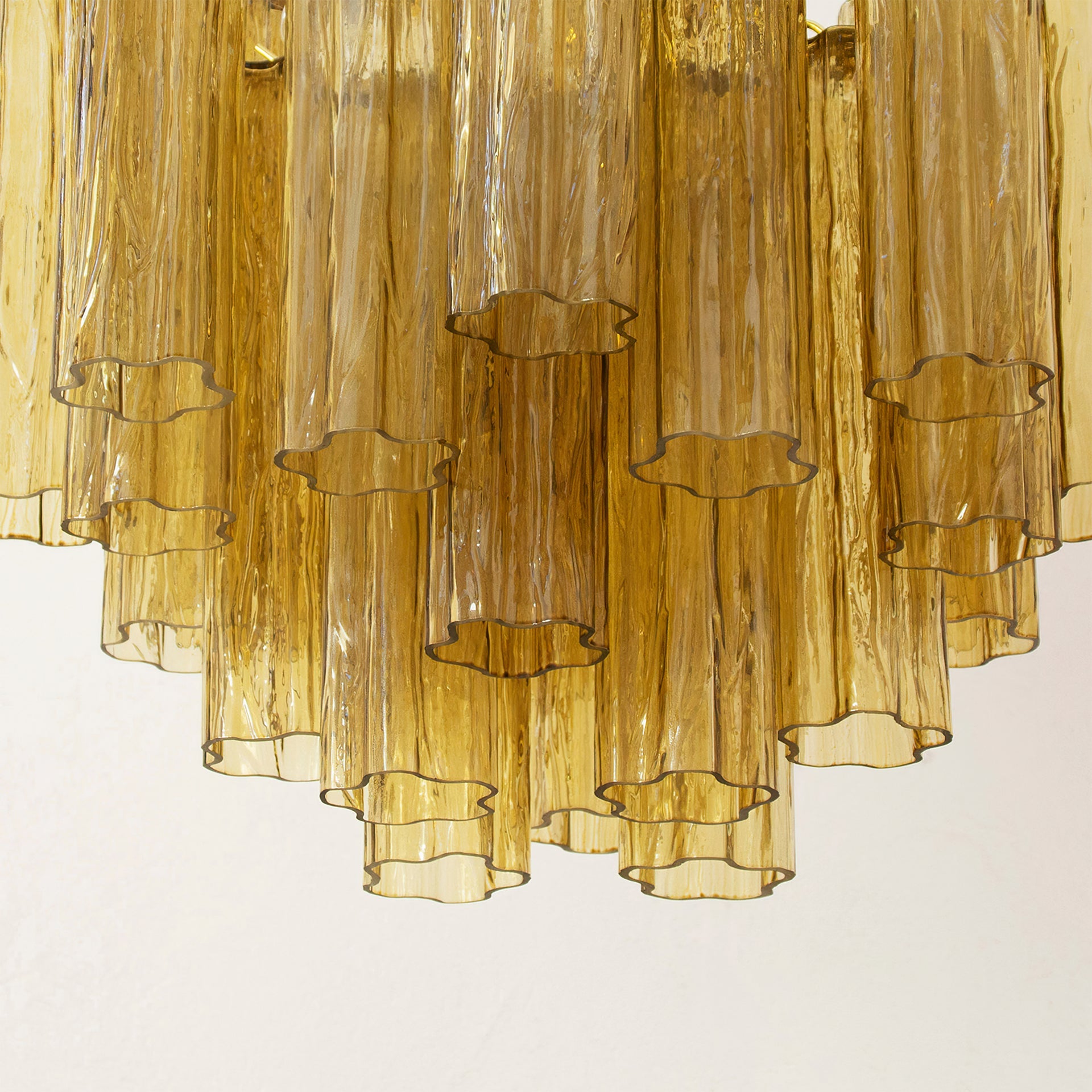 Chandelier Murano Glass Layers Living Spaces - Letslighting