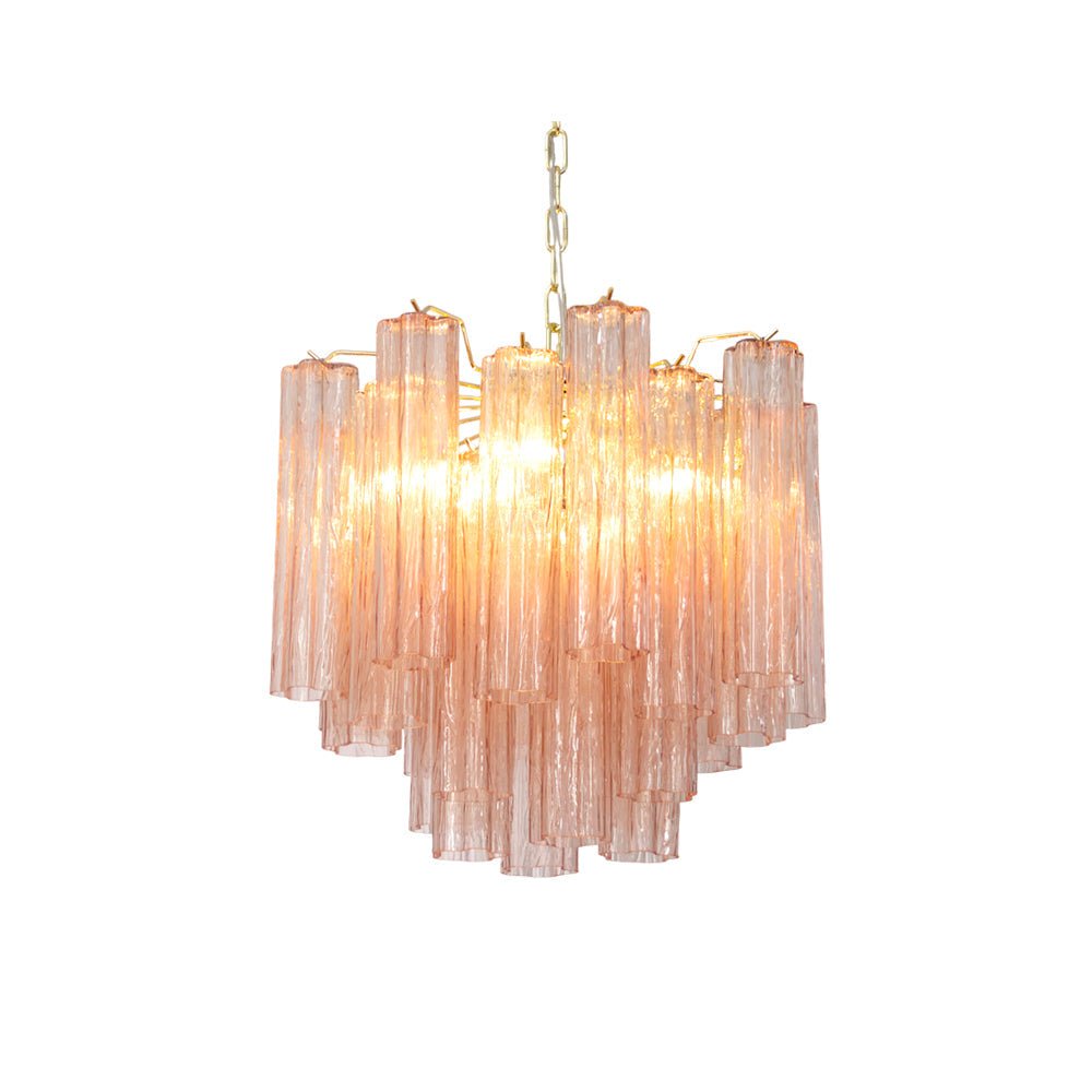 Aurora Chandelier Glass Tube Layered Luxury - Letslighting
