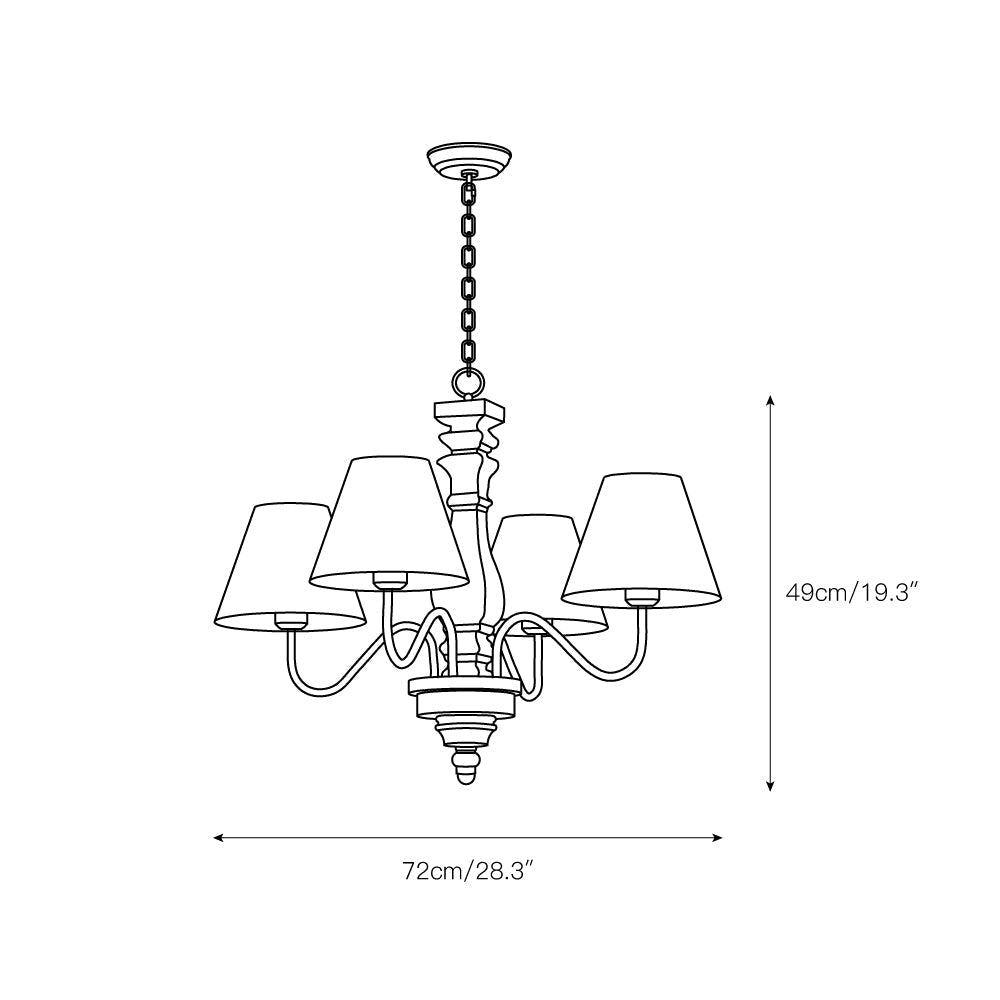 Rustic Luxury Wood Chandelier - Letslighting