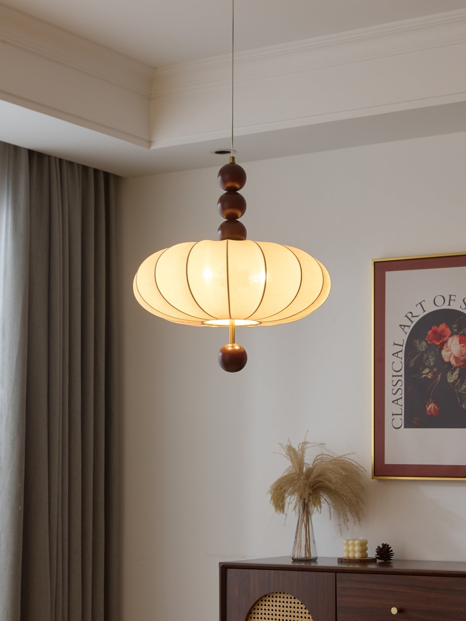 Orla Vintage Fabric Pendant Light - Letslighting