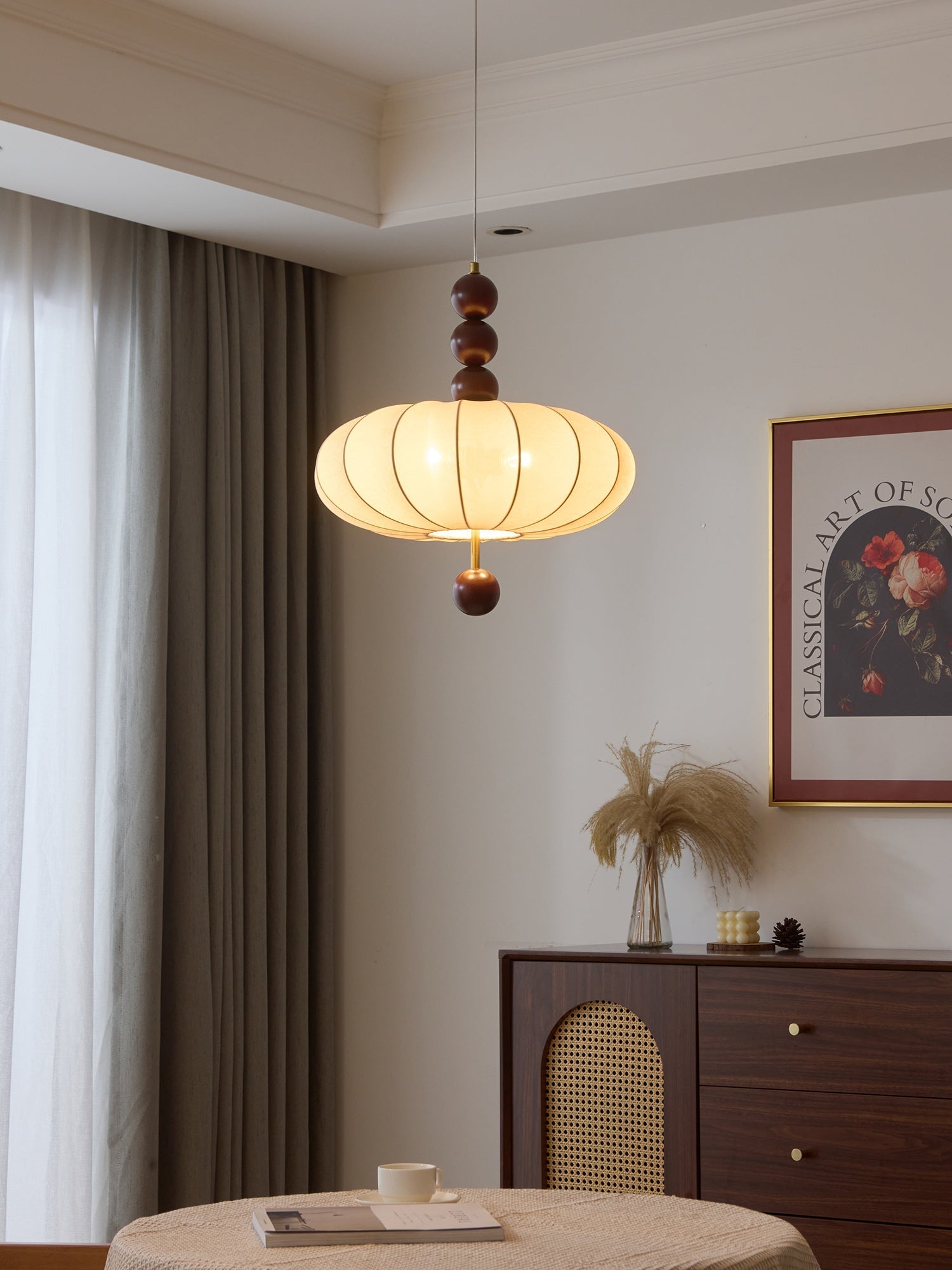 Orla Vintage Fabric Pendant Light - Letslighting