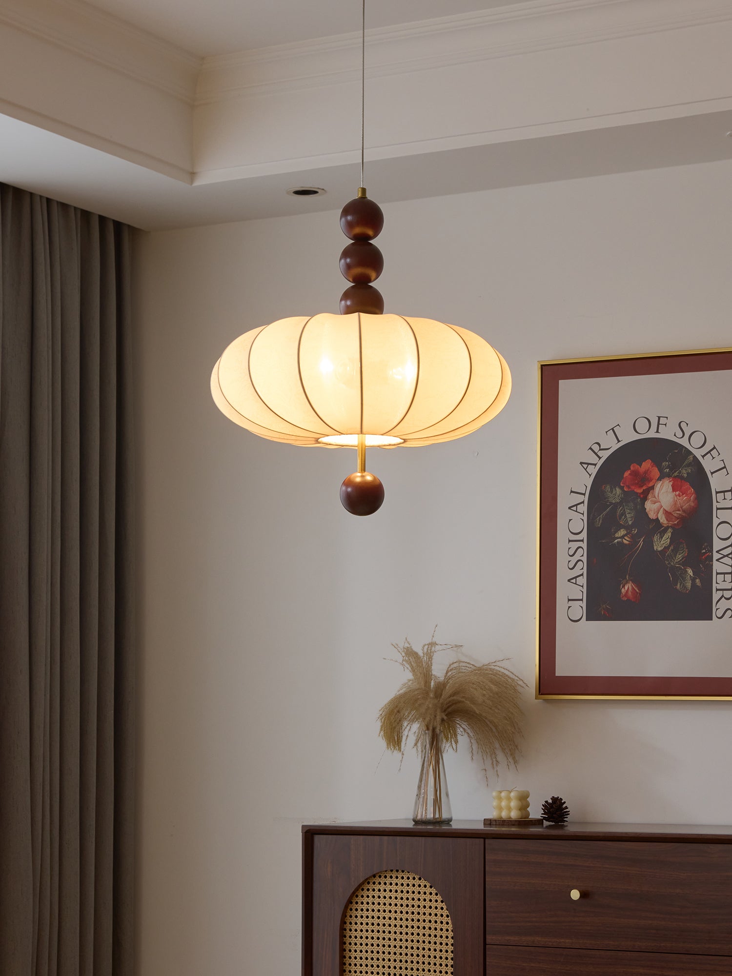Orla Vintage Fabric Pendant Light - Letslighting