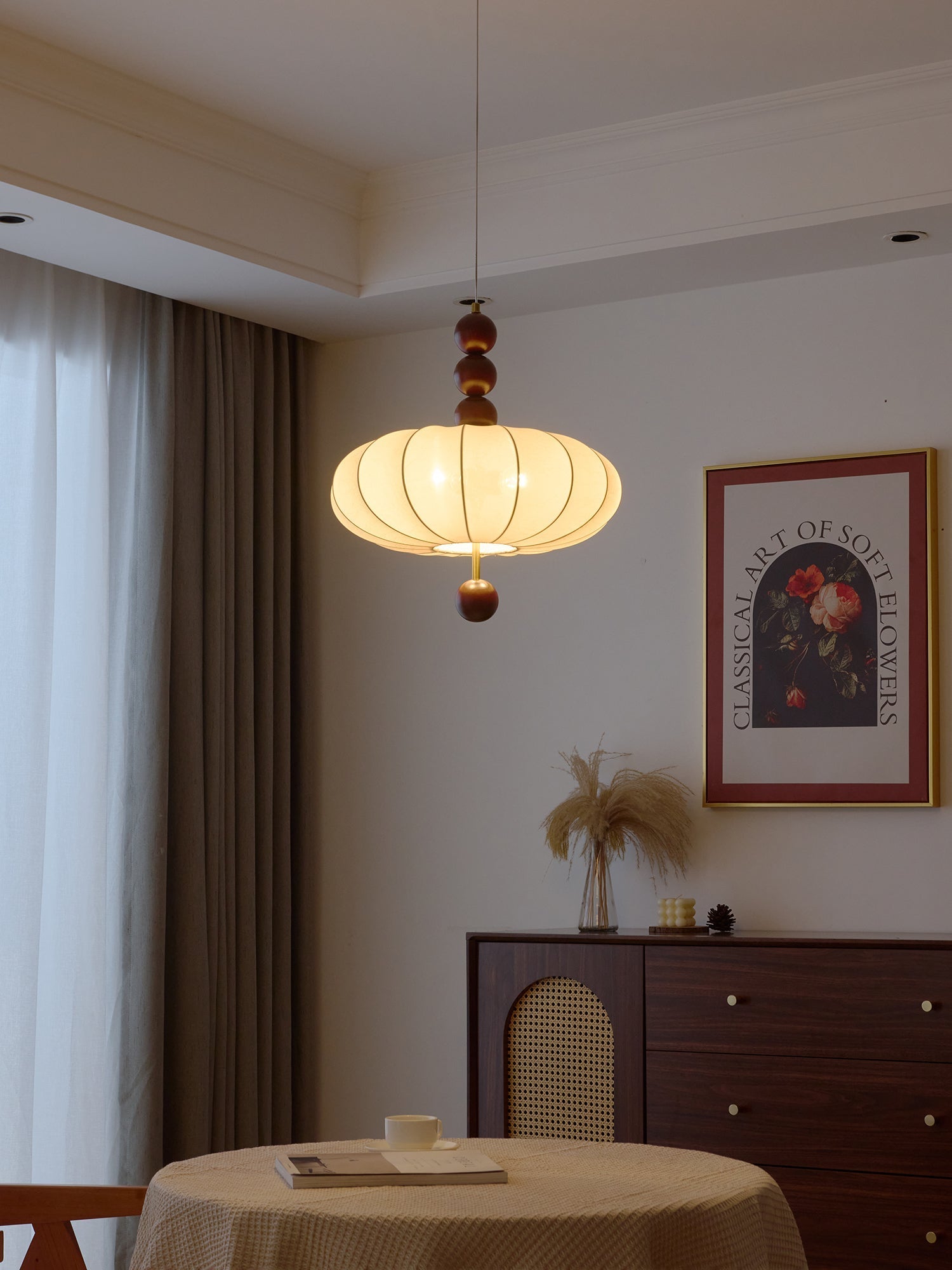 Orla Vintage Fabric Pendant Light - Letslighting