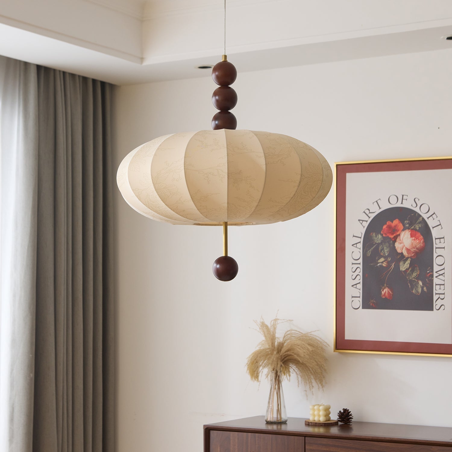 Orla Vintage Fabric Pendant Light - Letslighting