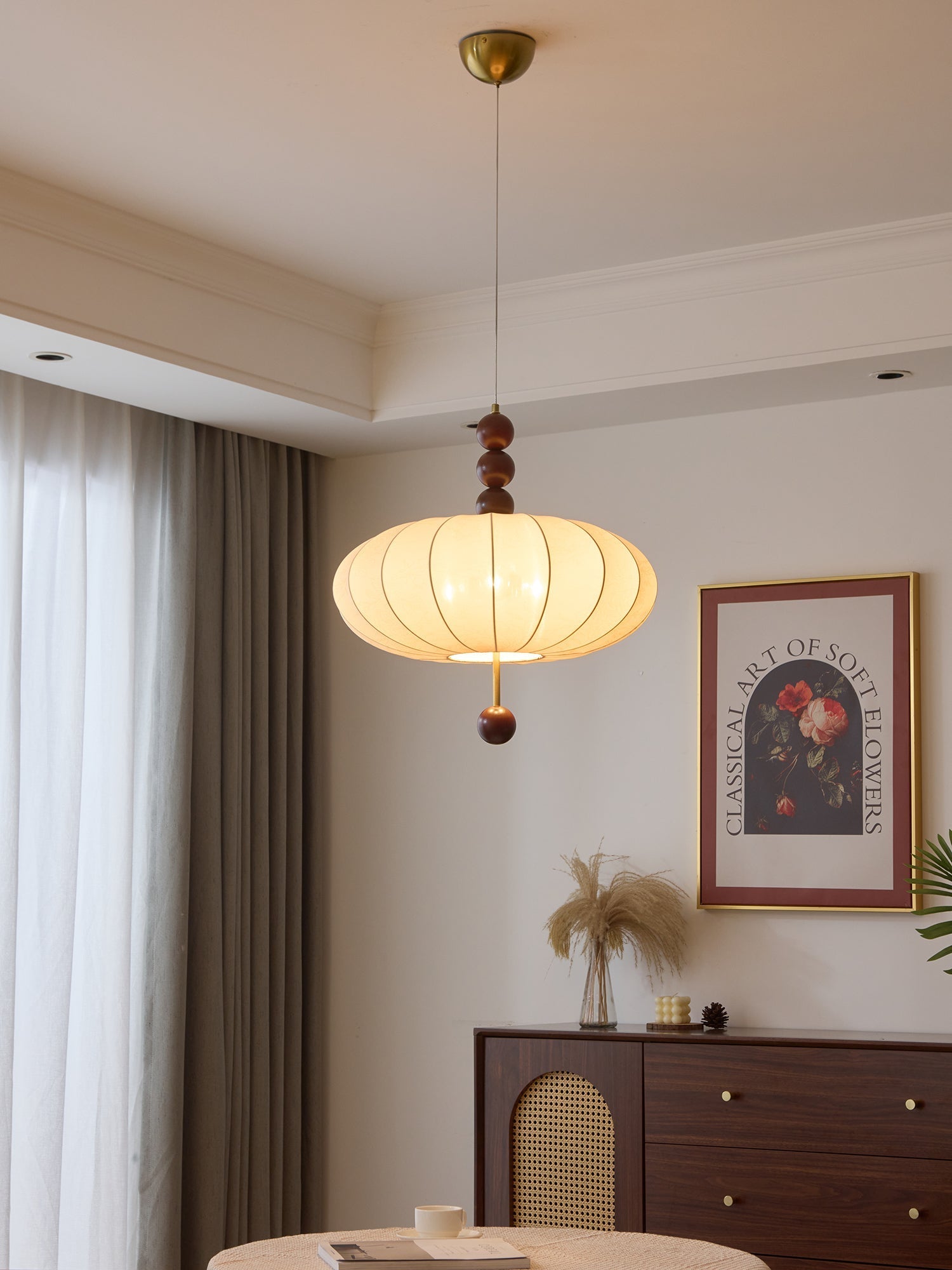 Orla Vintage Fabric Pendant Light - Letslighting