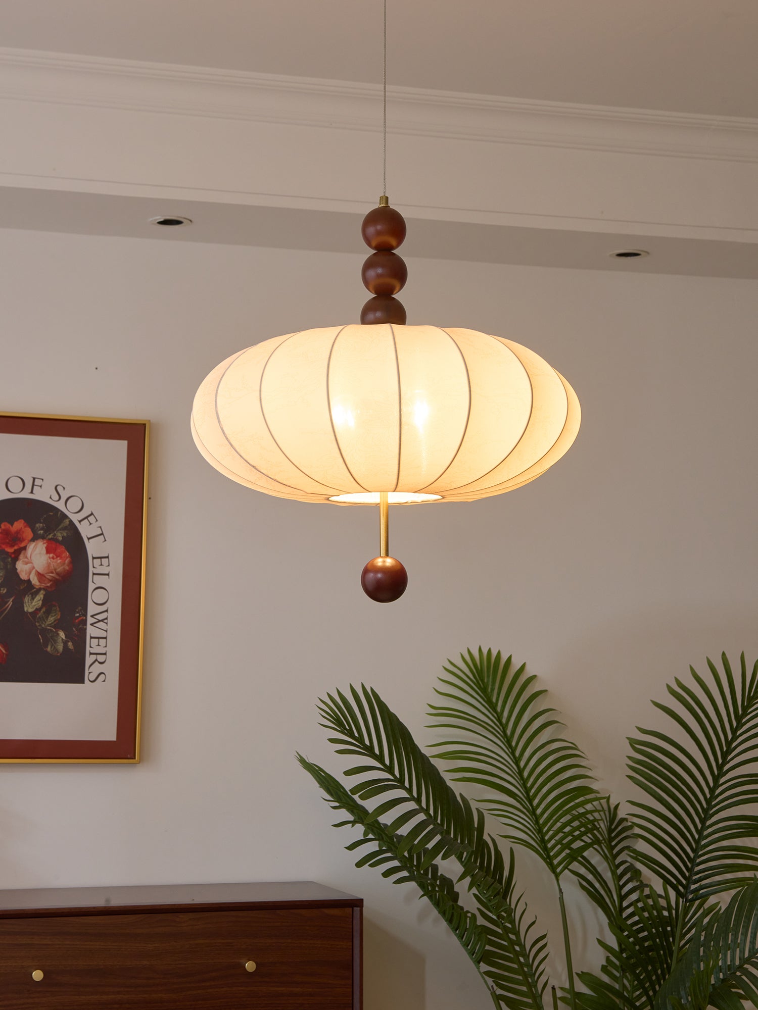 Orla Vintage Fabric Pendant Light - Letslighting