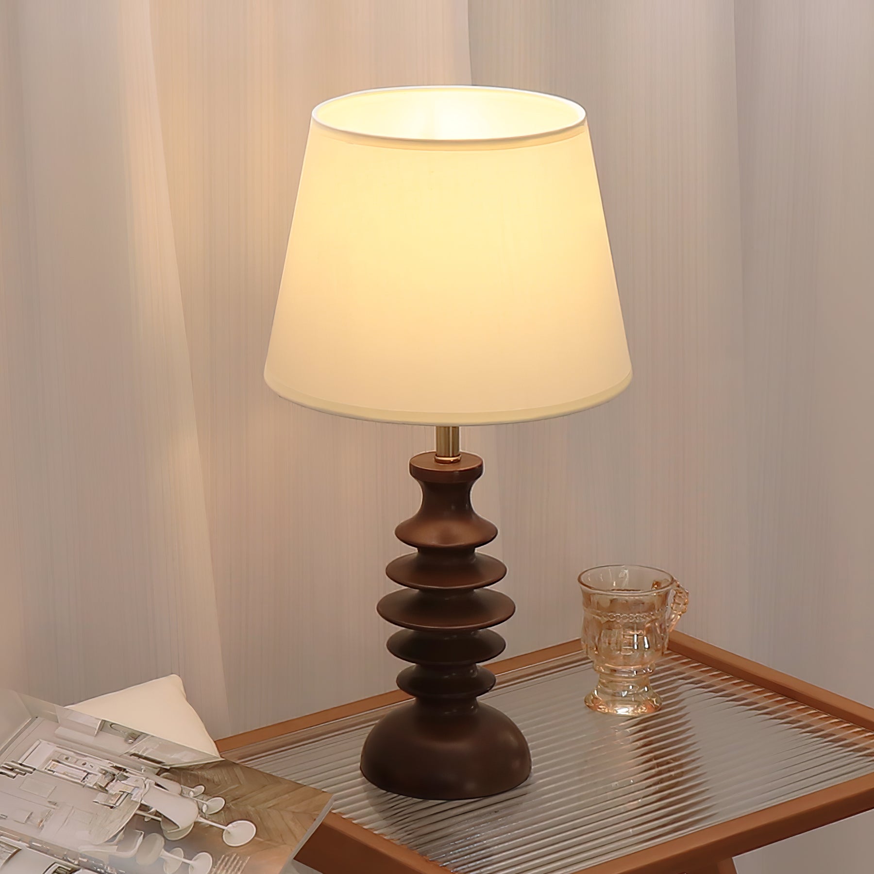 Tivoce Fabric Vintage Table Lamp - Letslighting