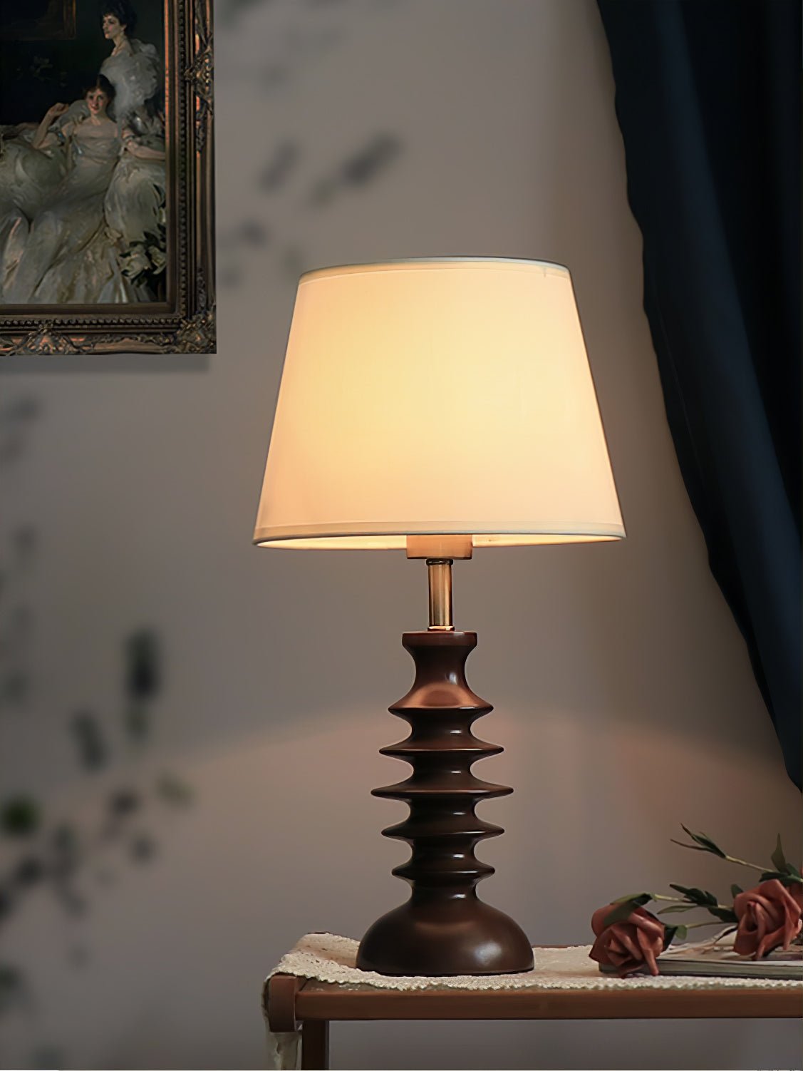 Tivoce Fabric Vintage Table Lamp - Letslighting